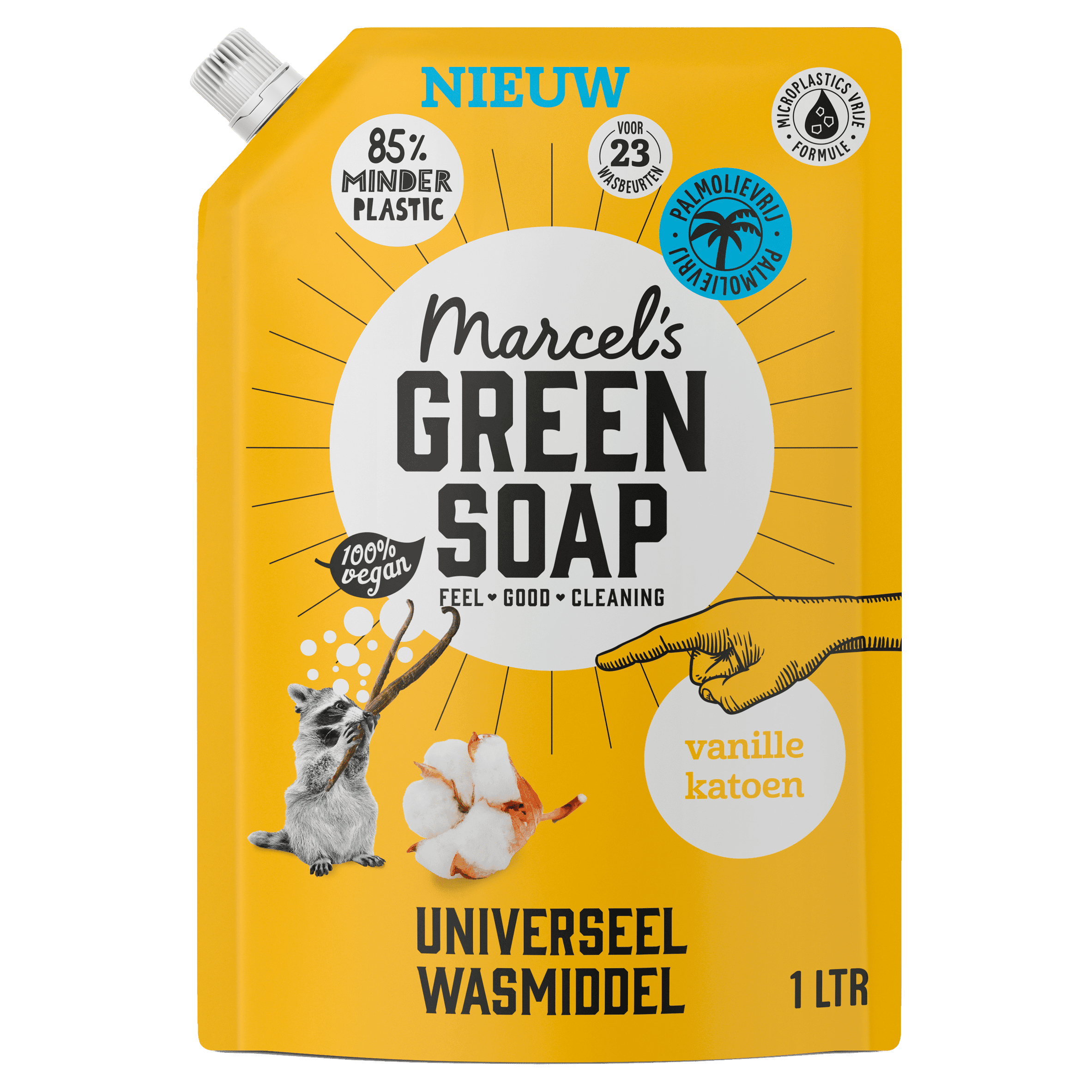 Marcel's Green Soap Wasmiddel Navulling Vanille & Katoen
