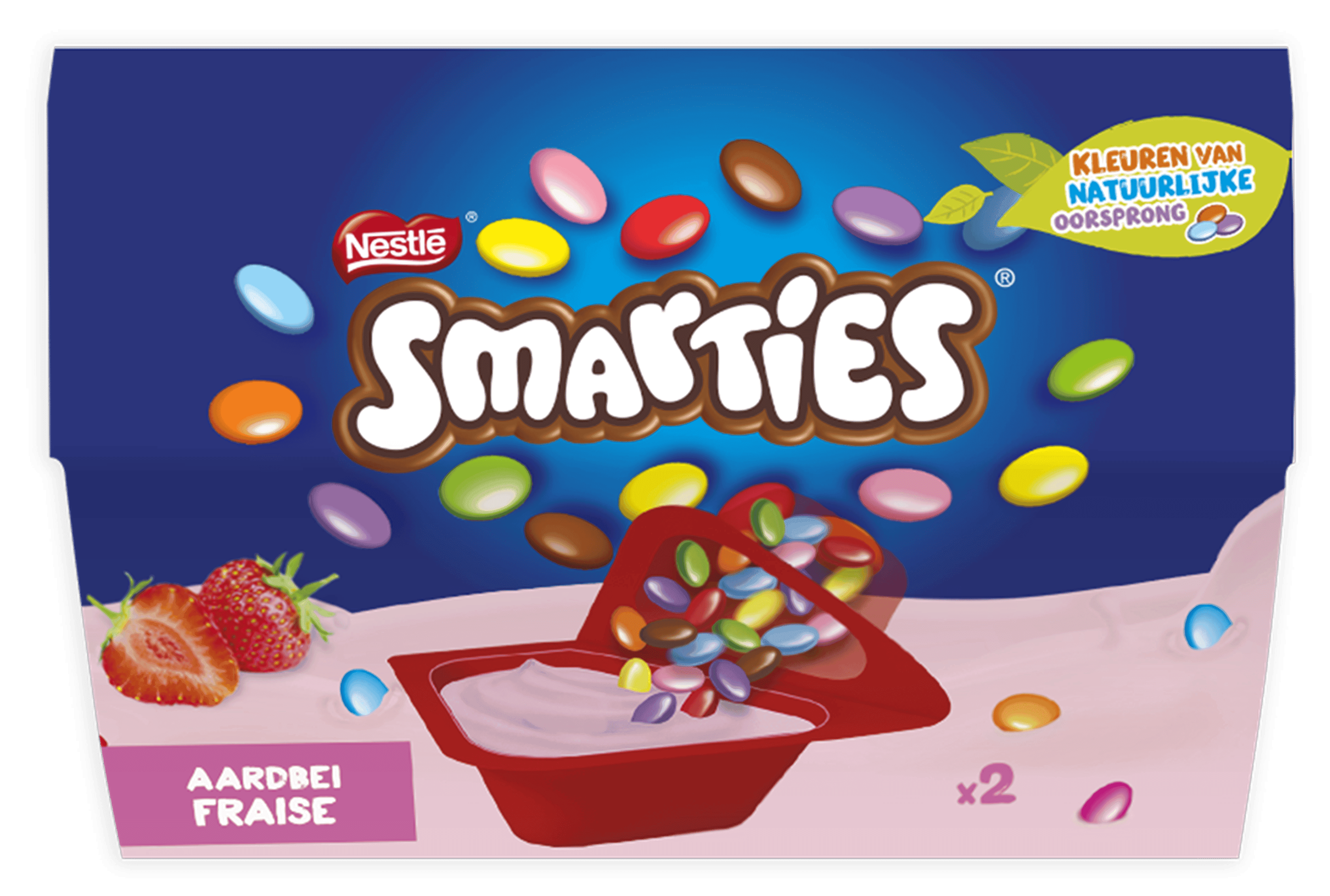 Nestlé Smarties yoghurt aardbei