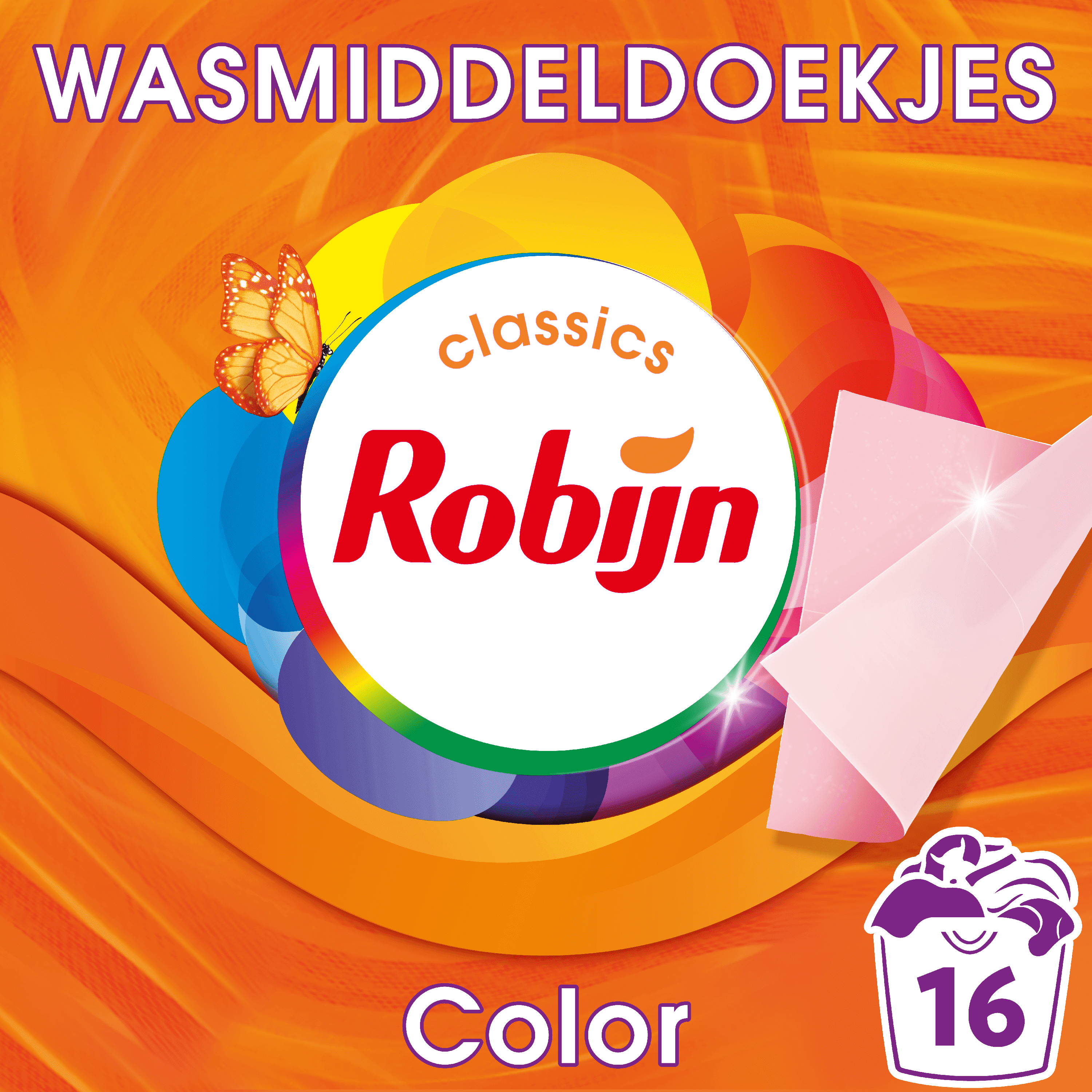 Robijn Wasmiddeldoekjes Color