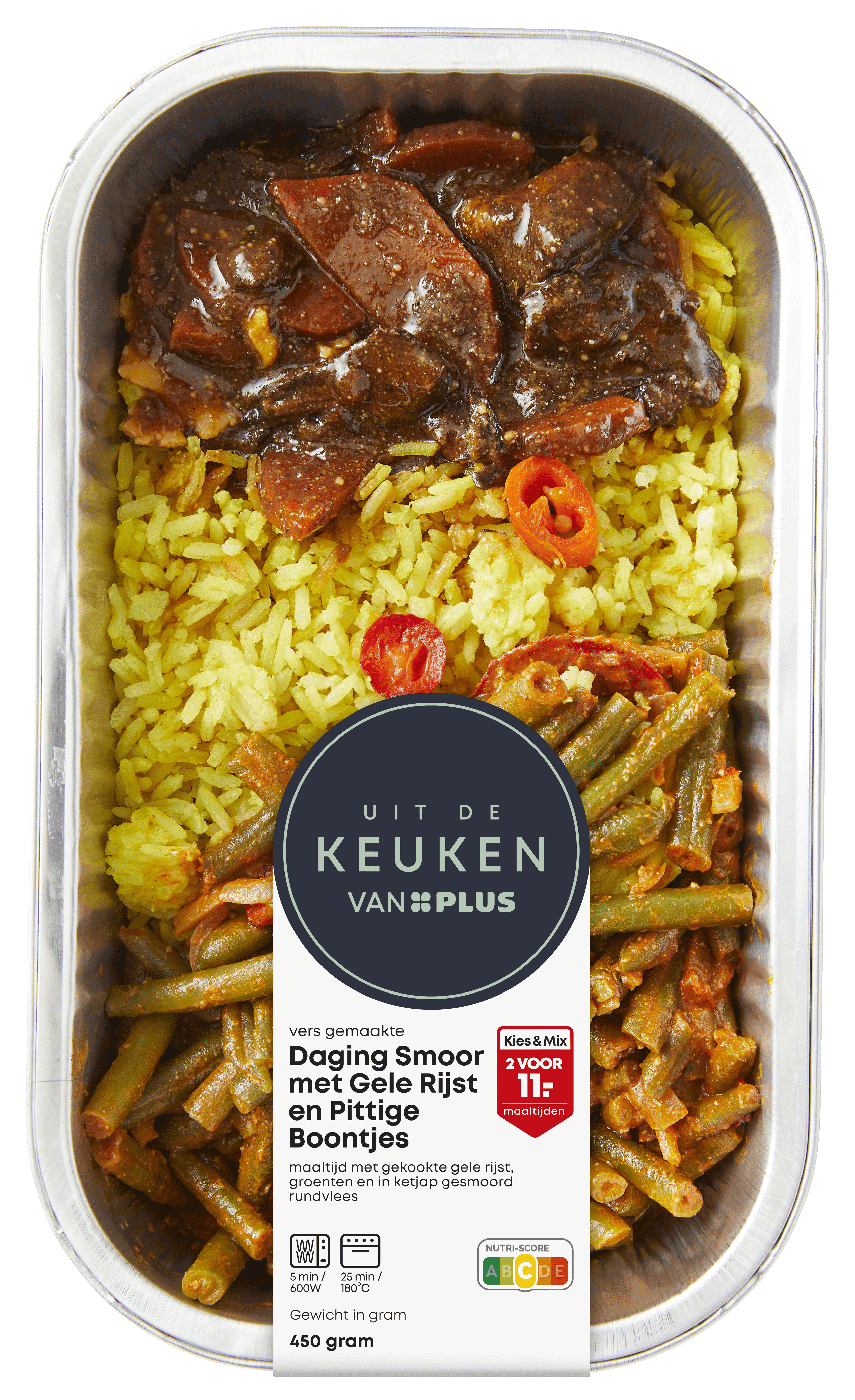 Uit de keuken van PLUS Daging smoor met Indische boontje