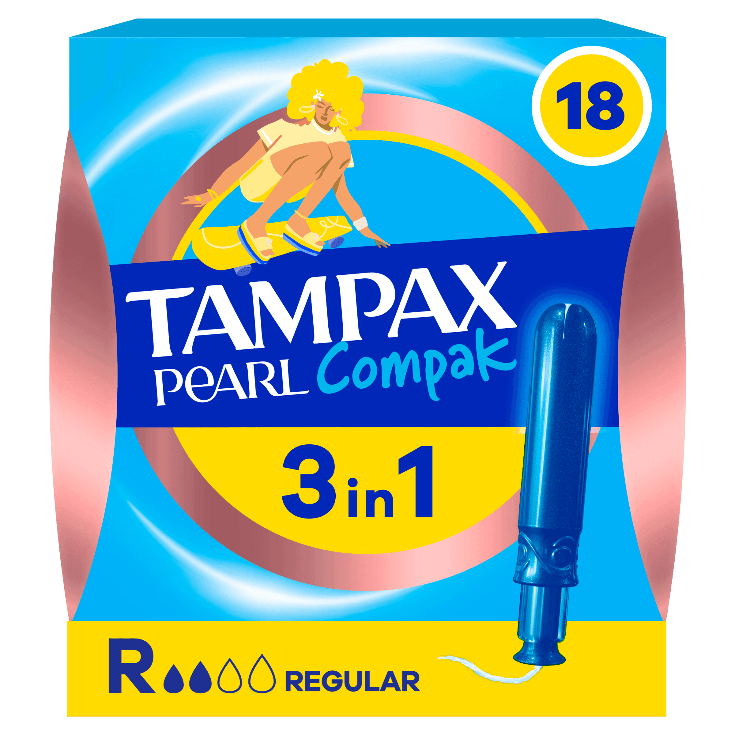 Tampax Compak pearl regular 18CT