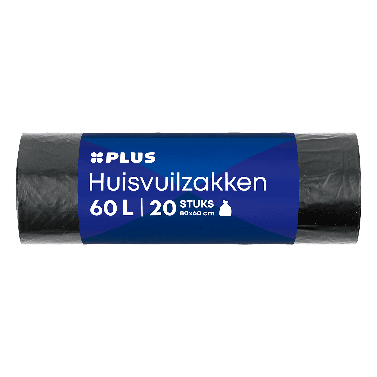 PLUS Huisvuilzakken 60L