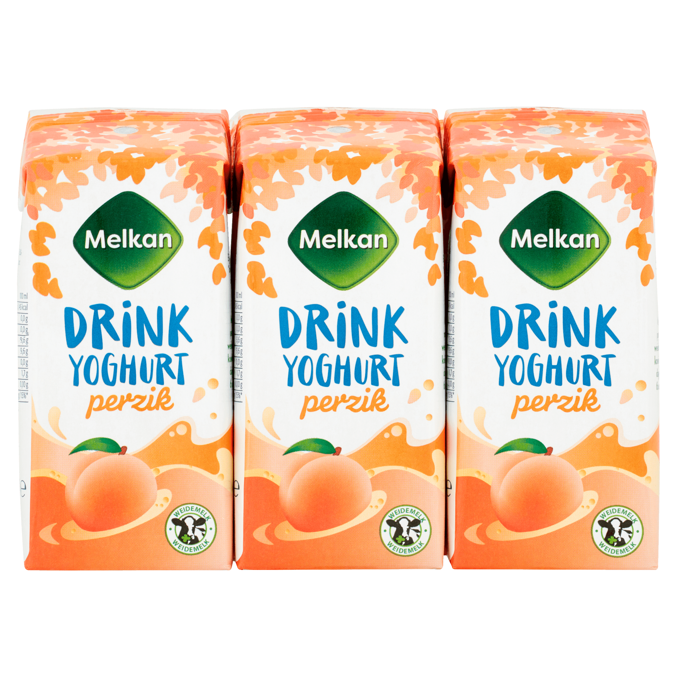 Melkan Drinkyoghurt perzik mini 6-pack
