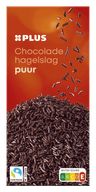 PLUS Chocoladehagel puur Fairtrade