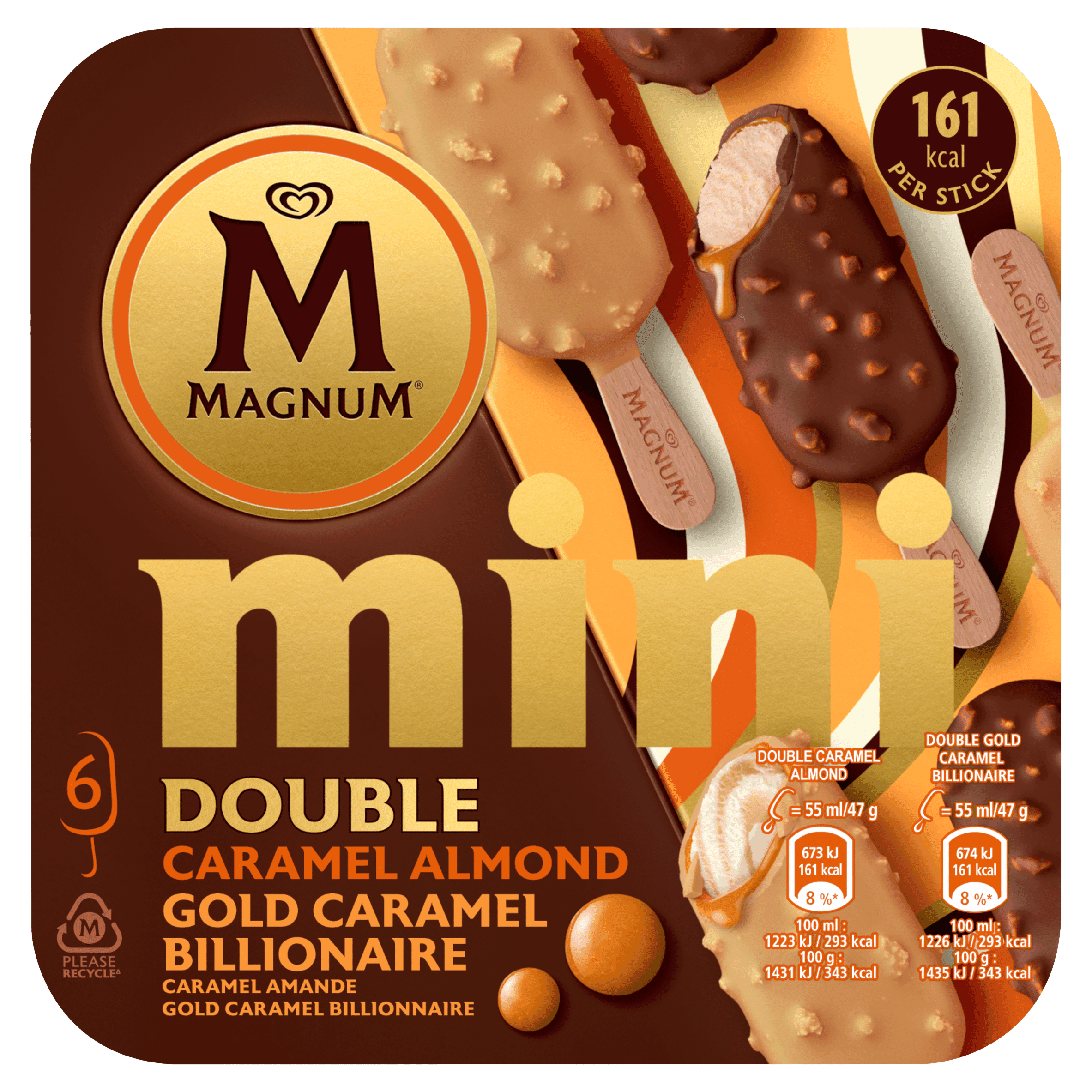 Magnum Mini Double Caramel Almond Billionaire