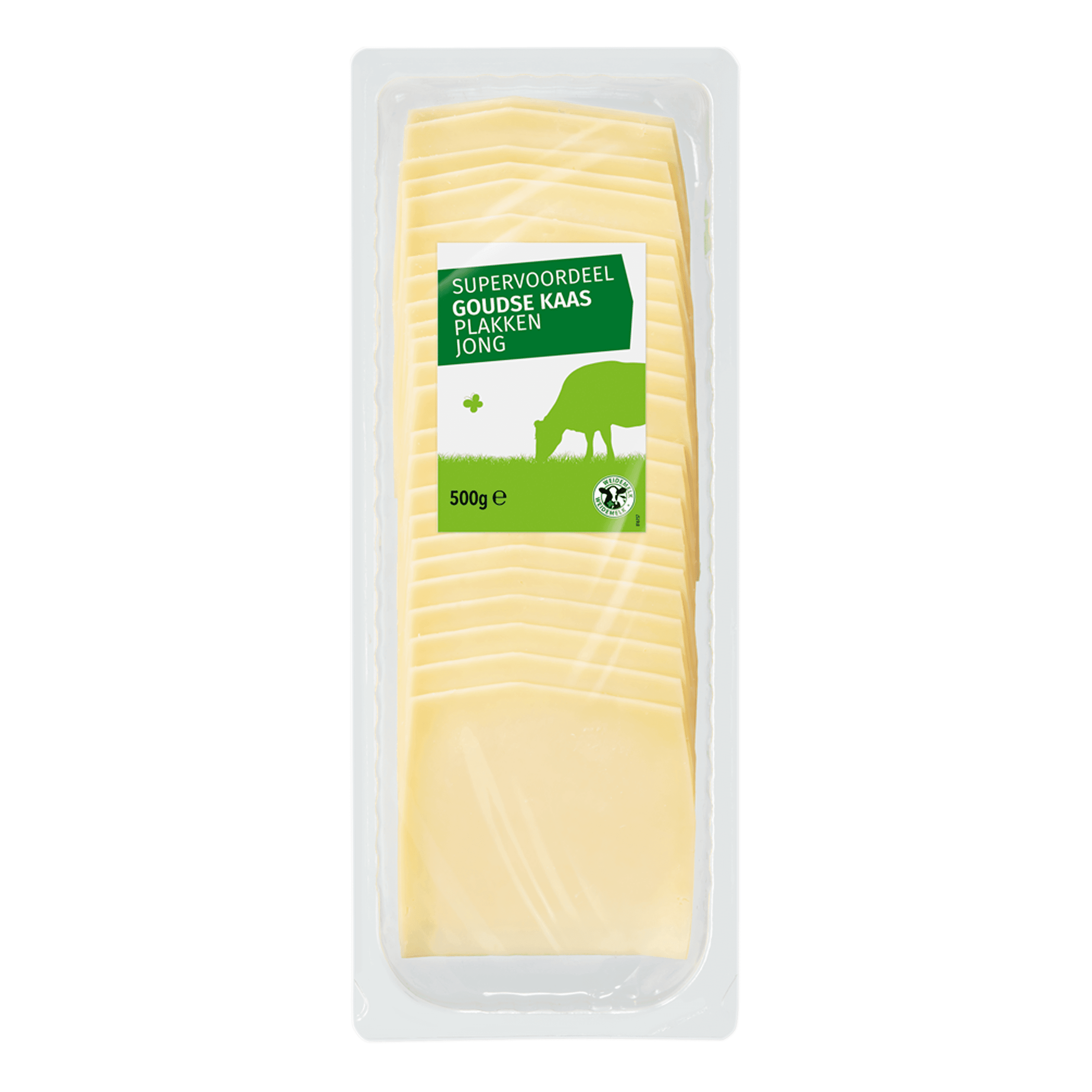 Neutraal Gouda plakken jong 500 gram