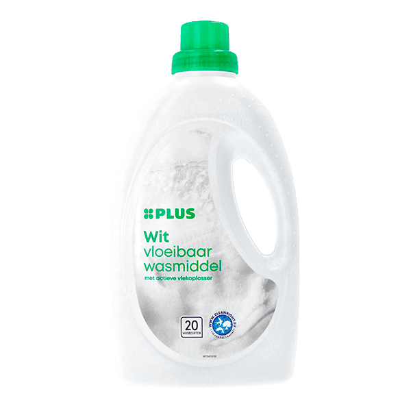 PLUS Vloeibaar wasmiddel wit 20sc
