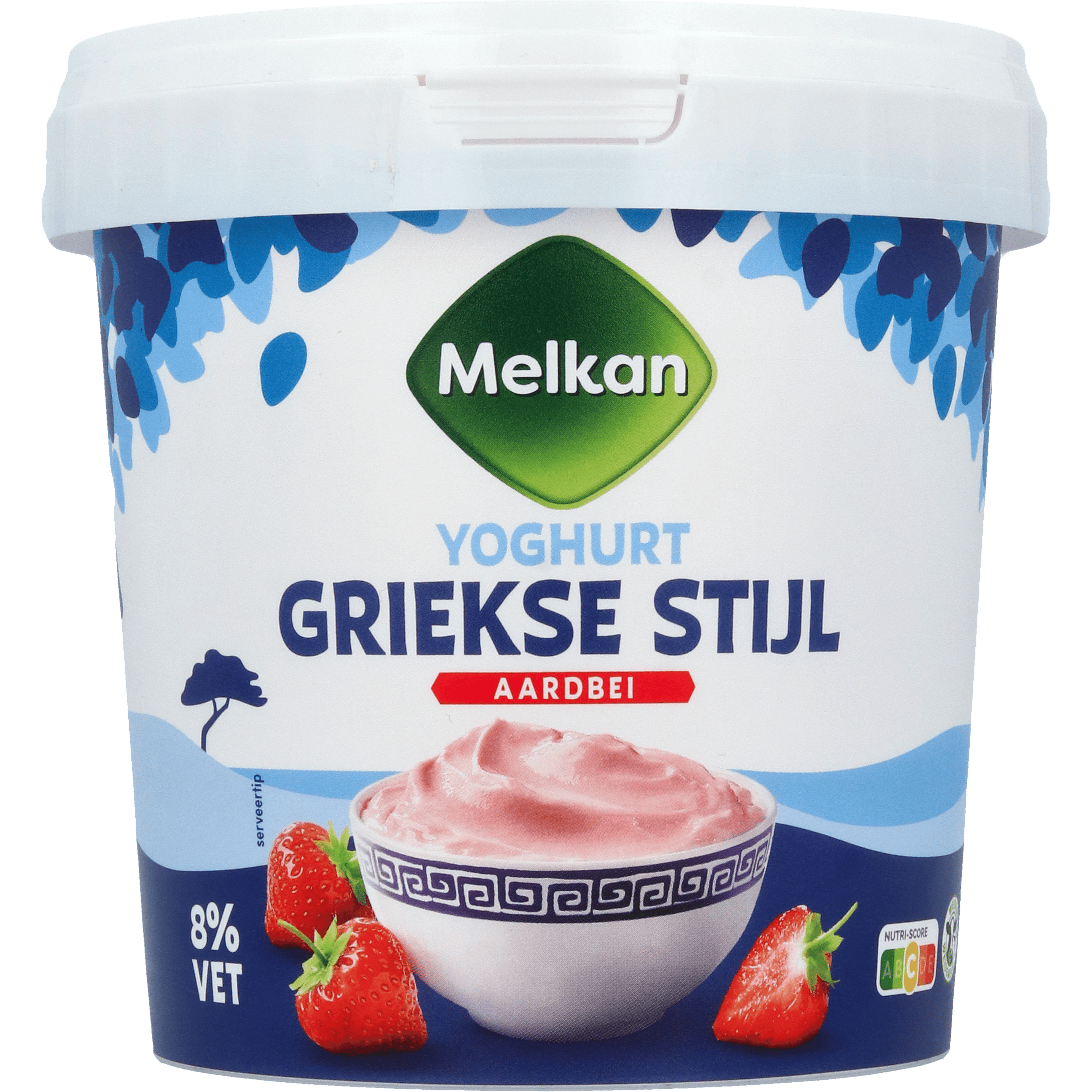 Melkan Griekse stijl aardbei