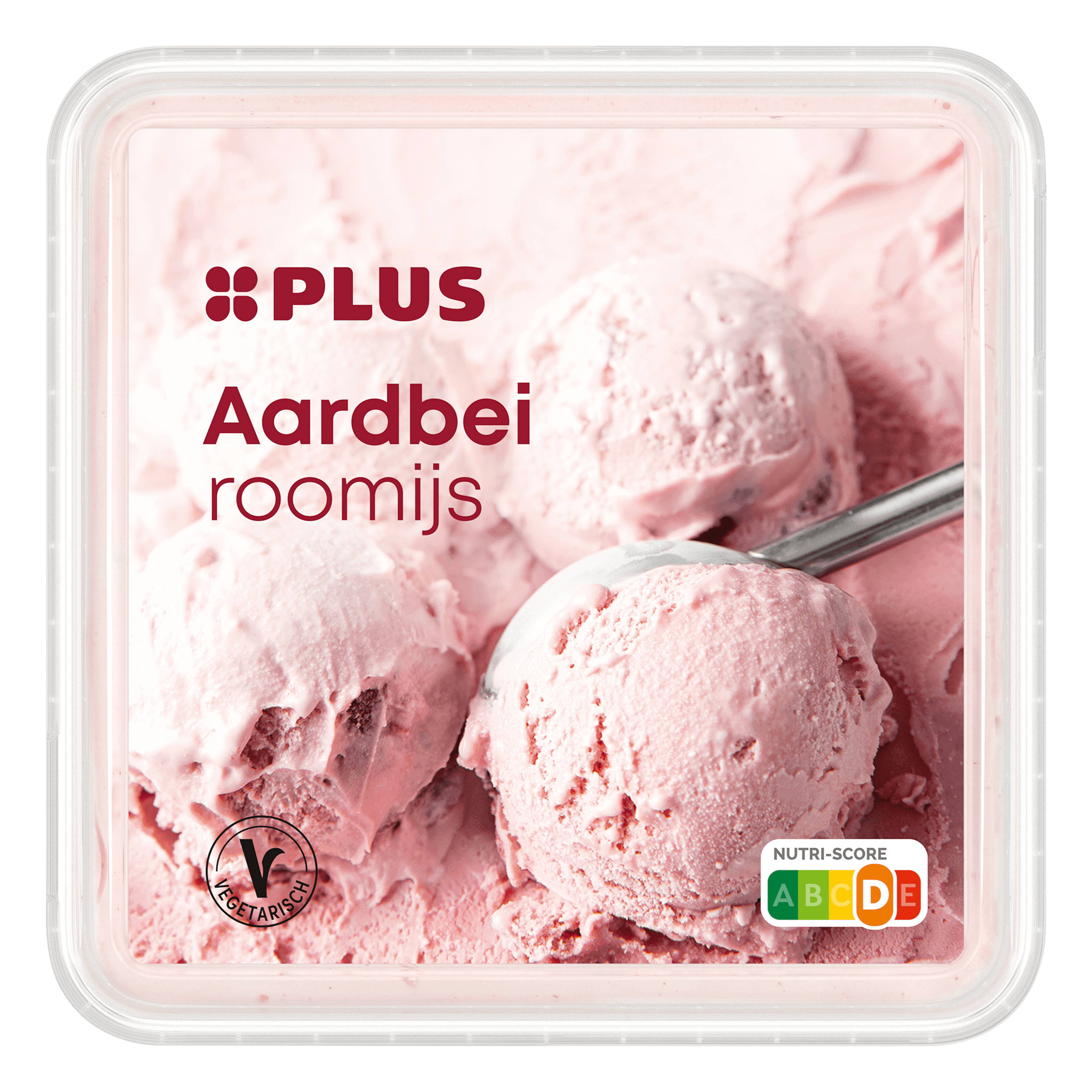 PLUS Roomijs aardbei