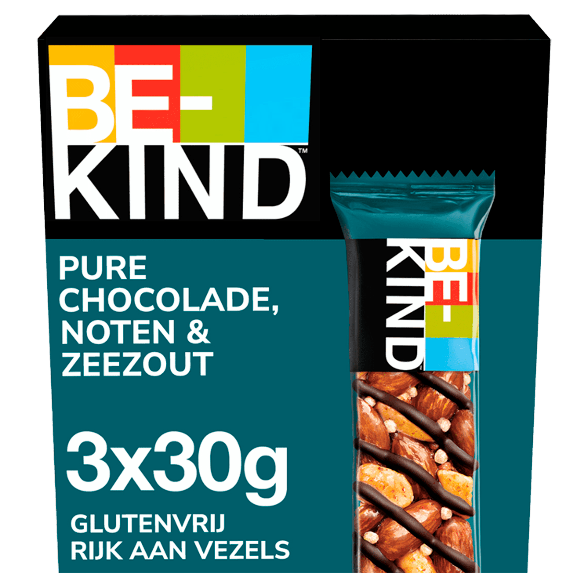 BeKind Notenrepen glutenvrij chocolade zout