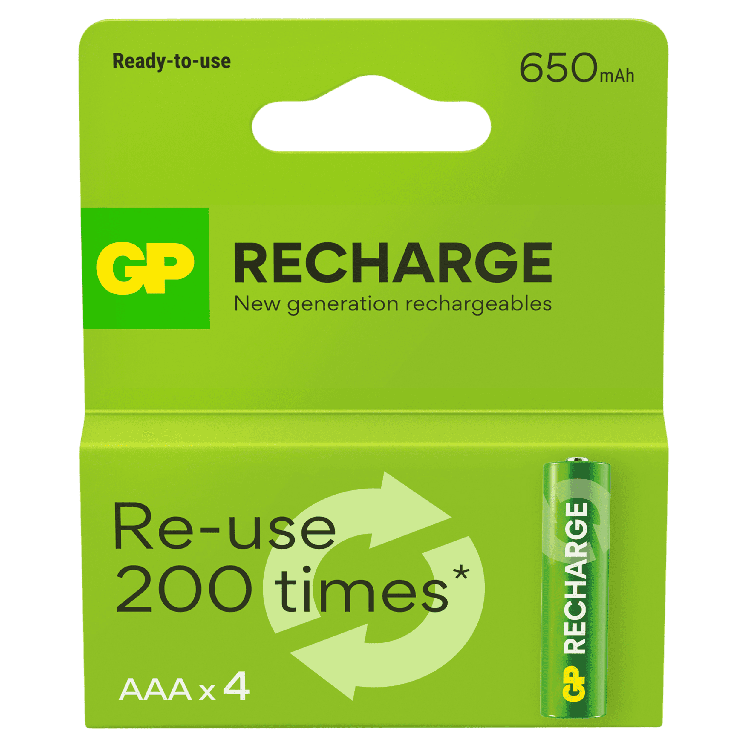 GP Batterij oplaadbaar AAA 650 mAh