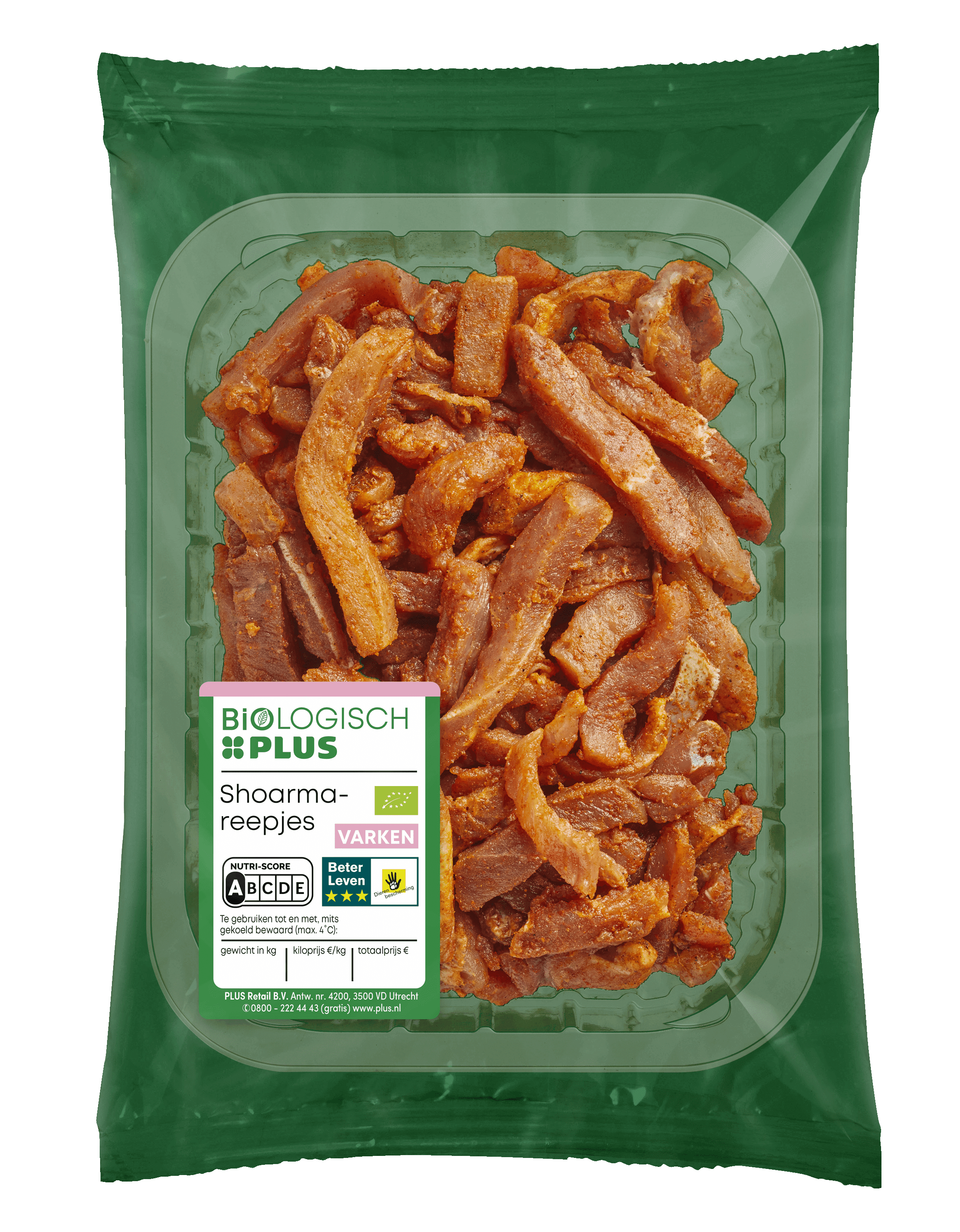 Biologisch PLUS Shoarmareepjes