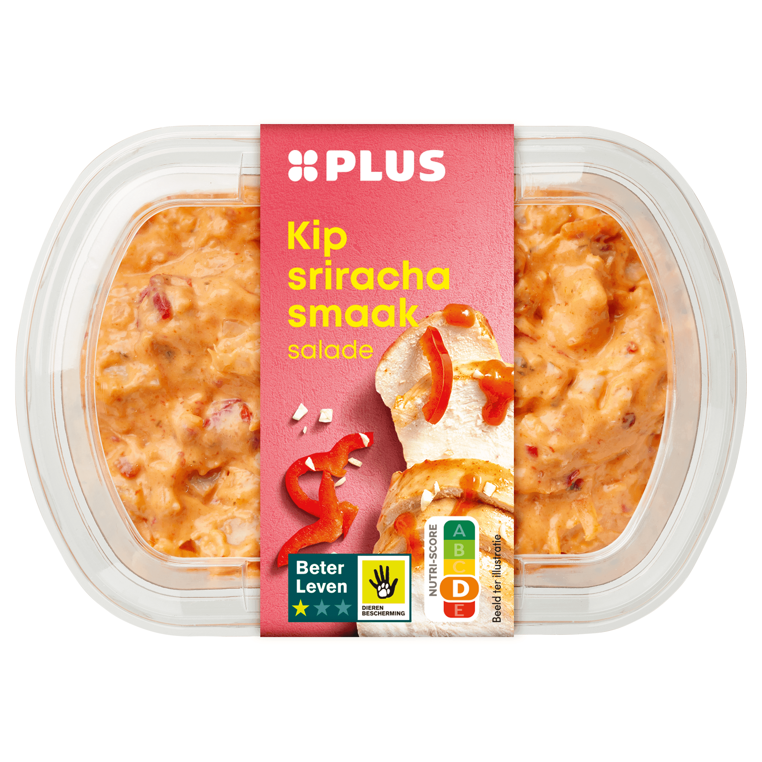 PLUS Kip Sriracha salade