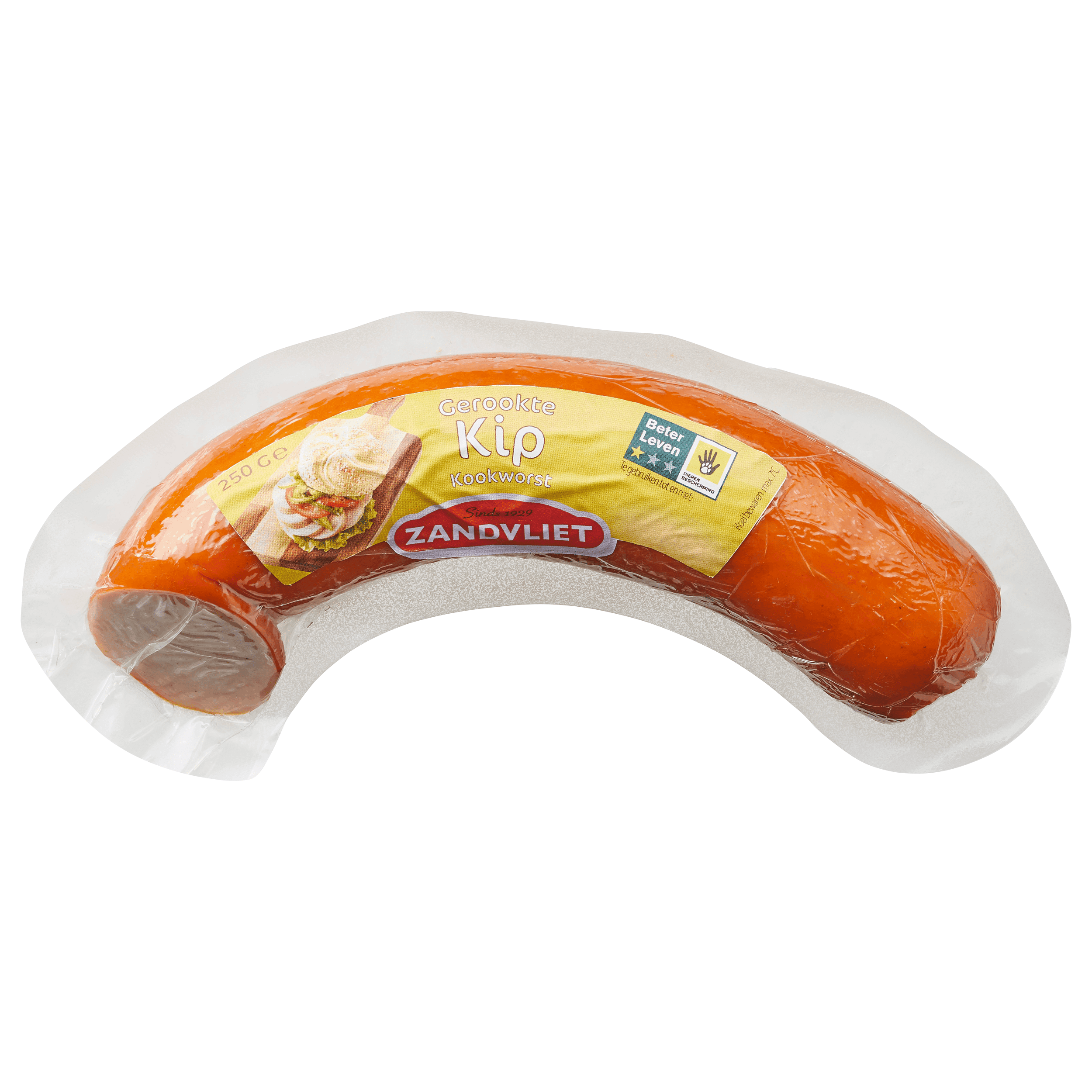 Zandvliet Kip Gekookte worst