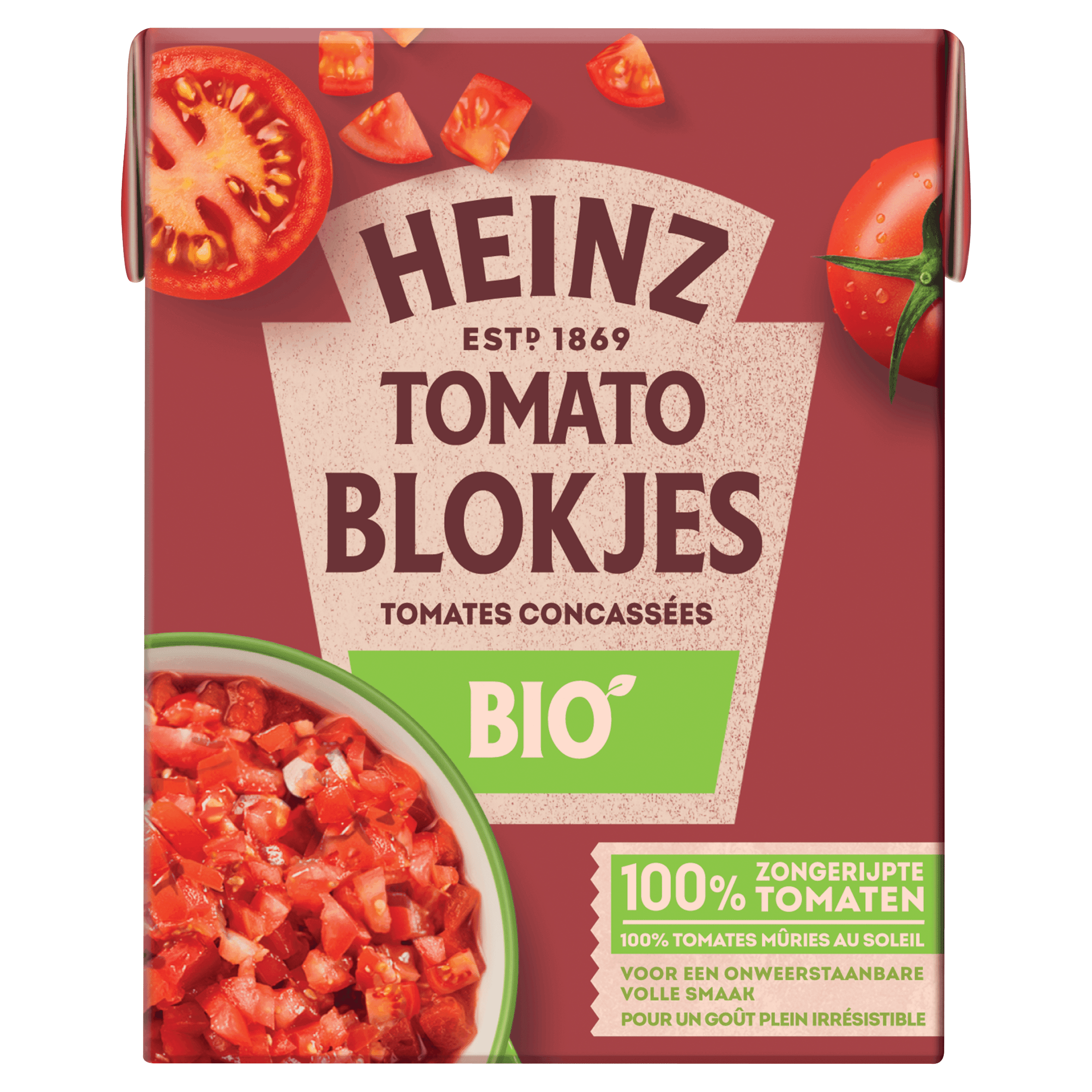Heinz Tomatenblokjes bio
