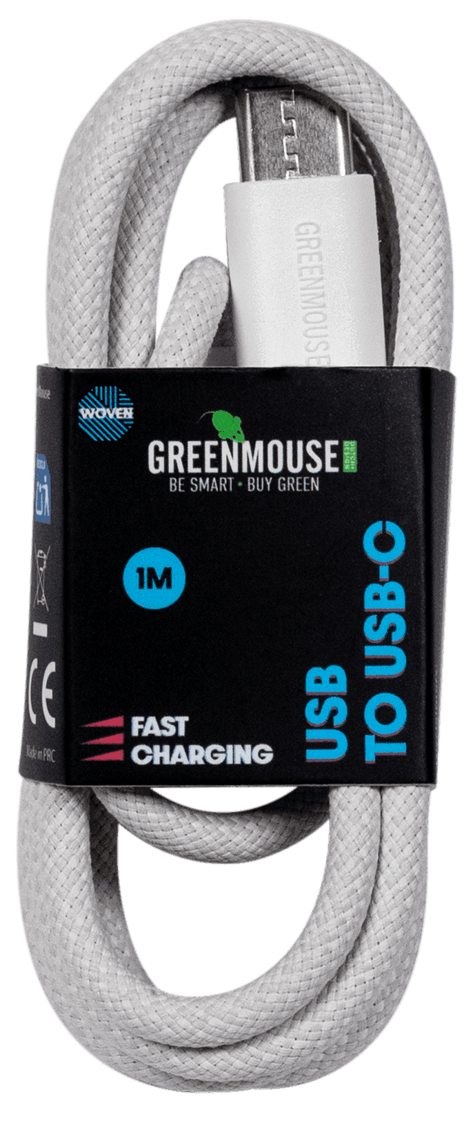 GreenMouse USB-C kabel woven 1m