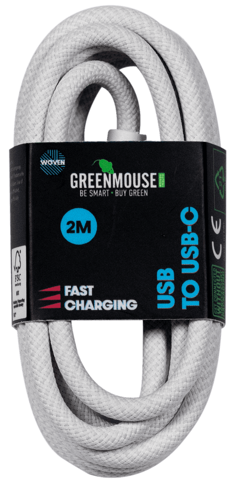 GreenMouse USB-C kabel woven 2m