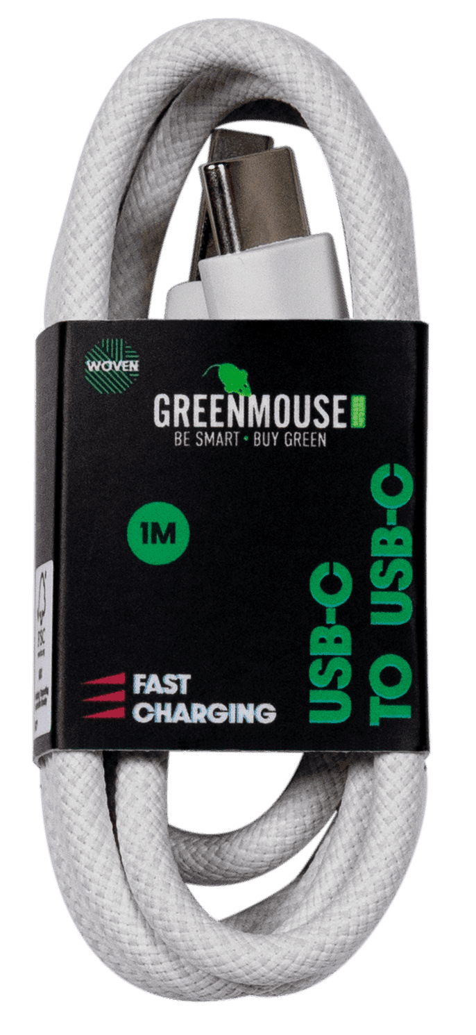 GreenMouse USB-C to USB-C kabel woven 1m