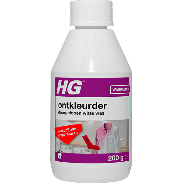 HG Ontkleurder doorgelopen was wit