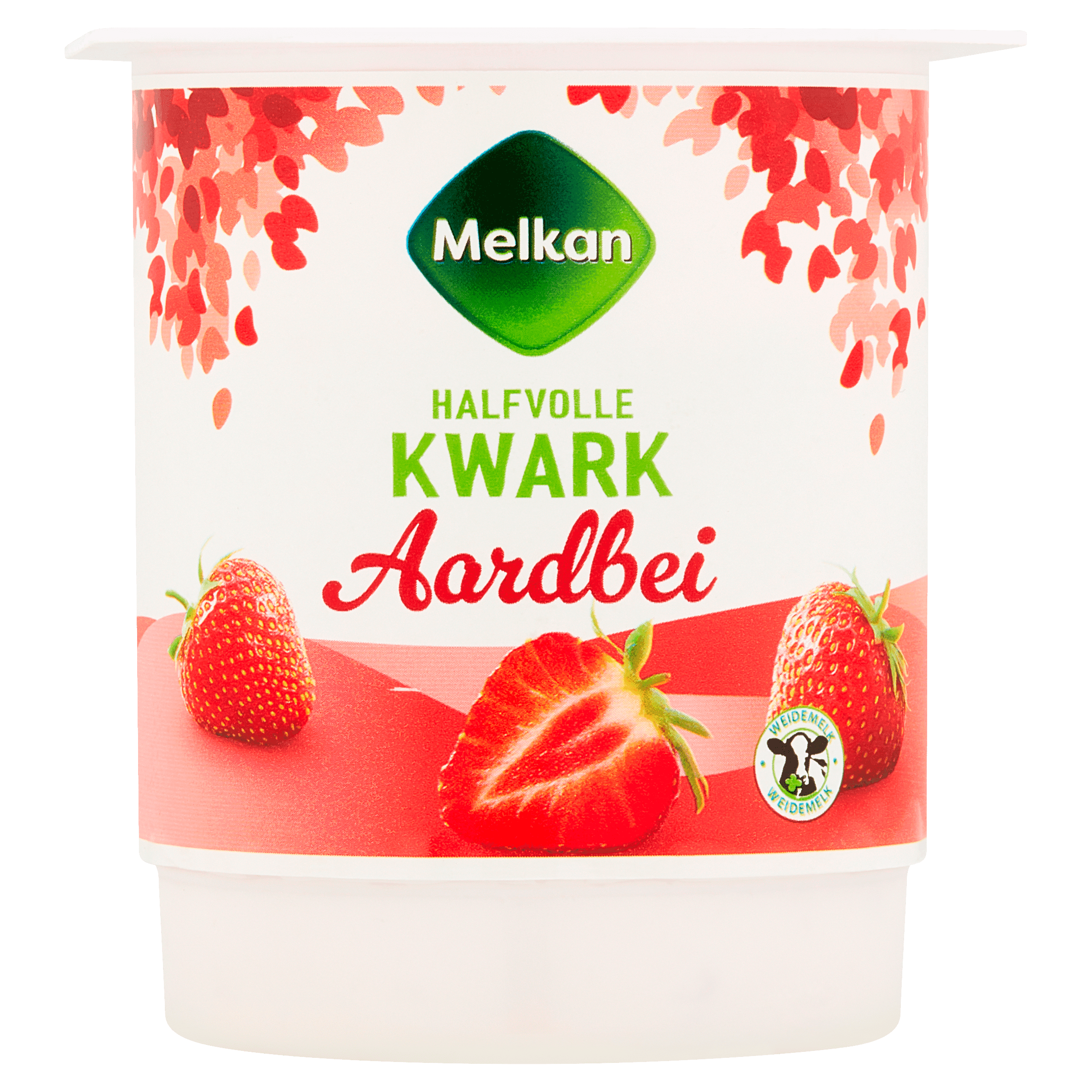 Melkan Halfvolle kwark aardbei
