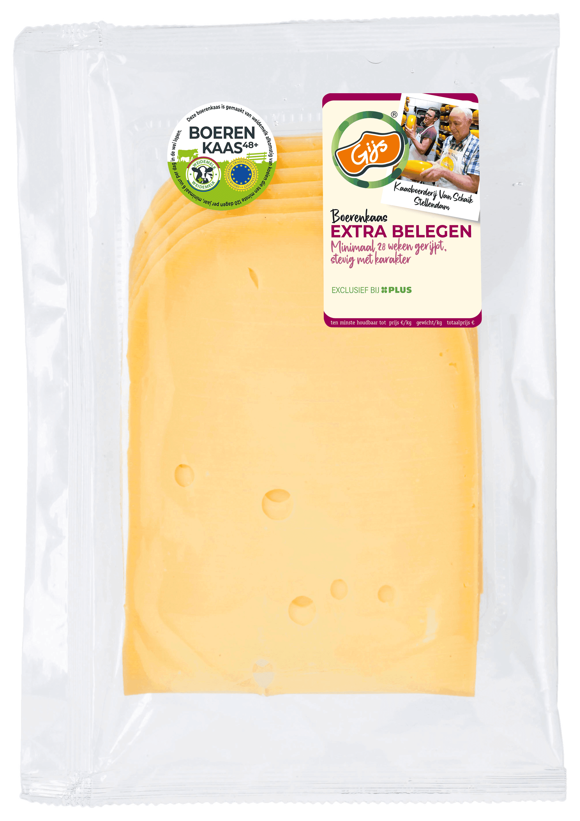 GIJS Boerenkaas extra belegen 48+ plakken