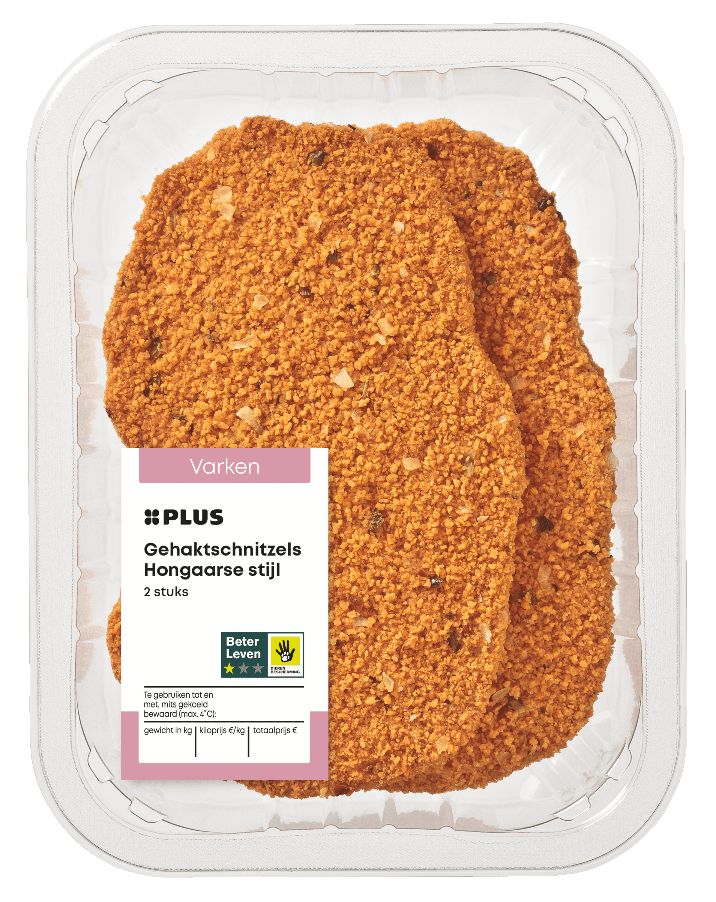 PLUS Gehaktschnitzels Hongaarse stijl 2st