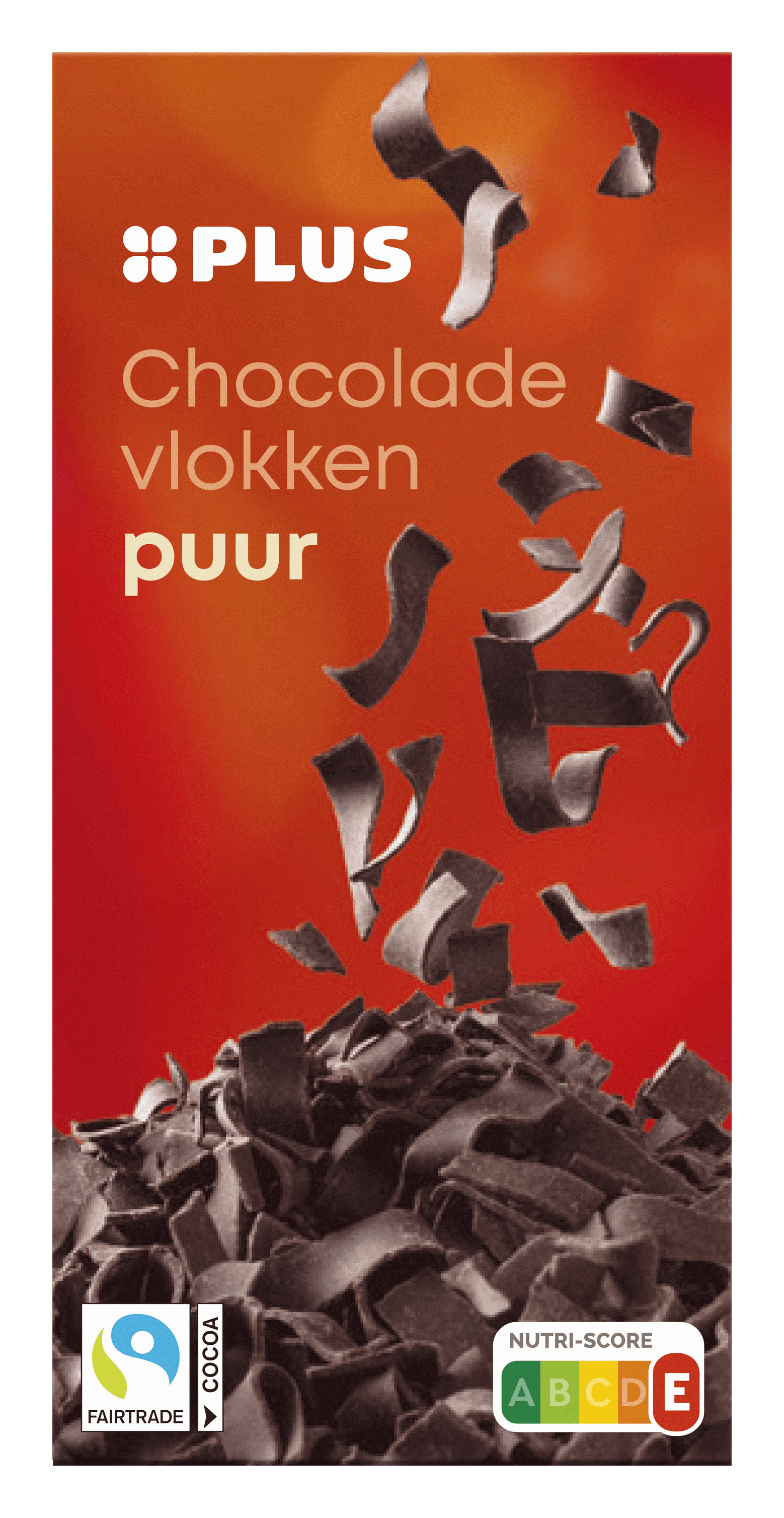 PLUS Chocoladevlokken puur Fairtrade