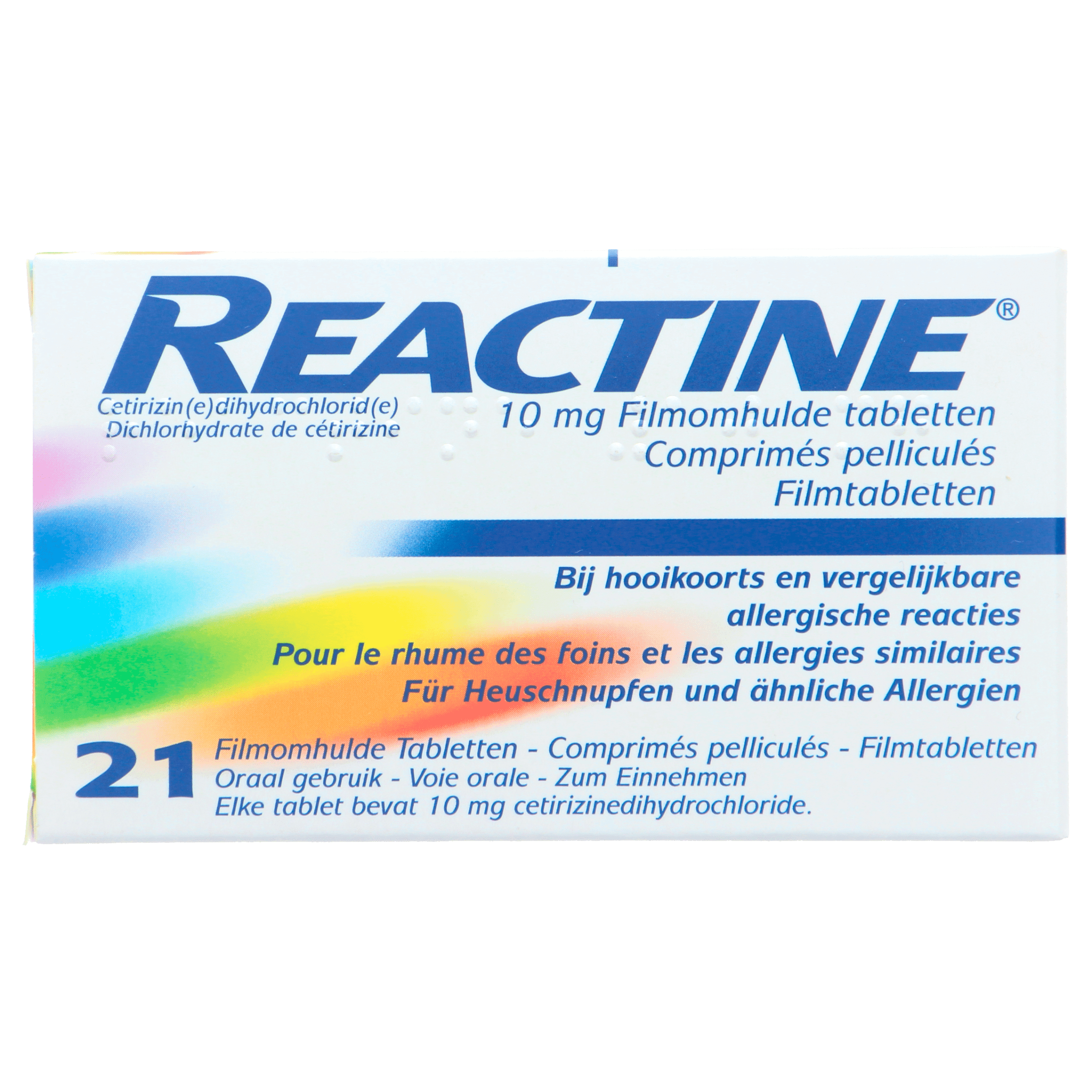 Reactine Hooikoortstabletten 10mg