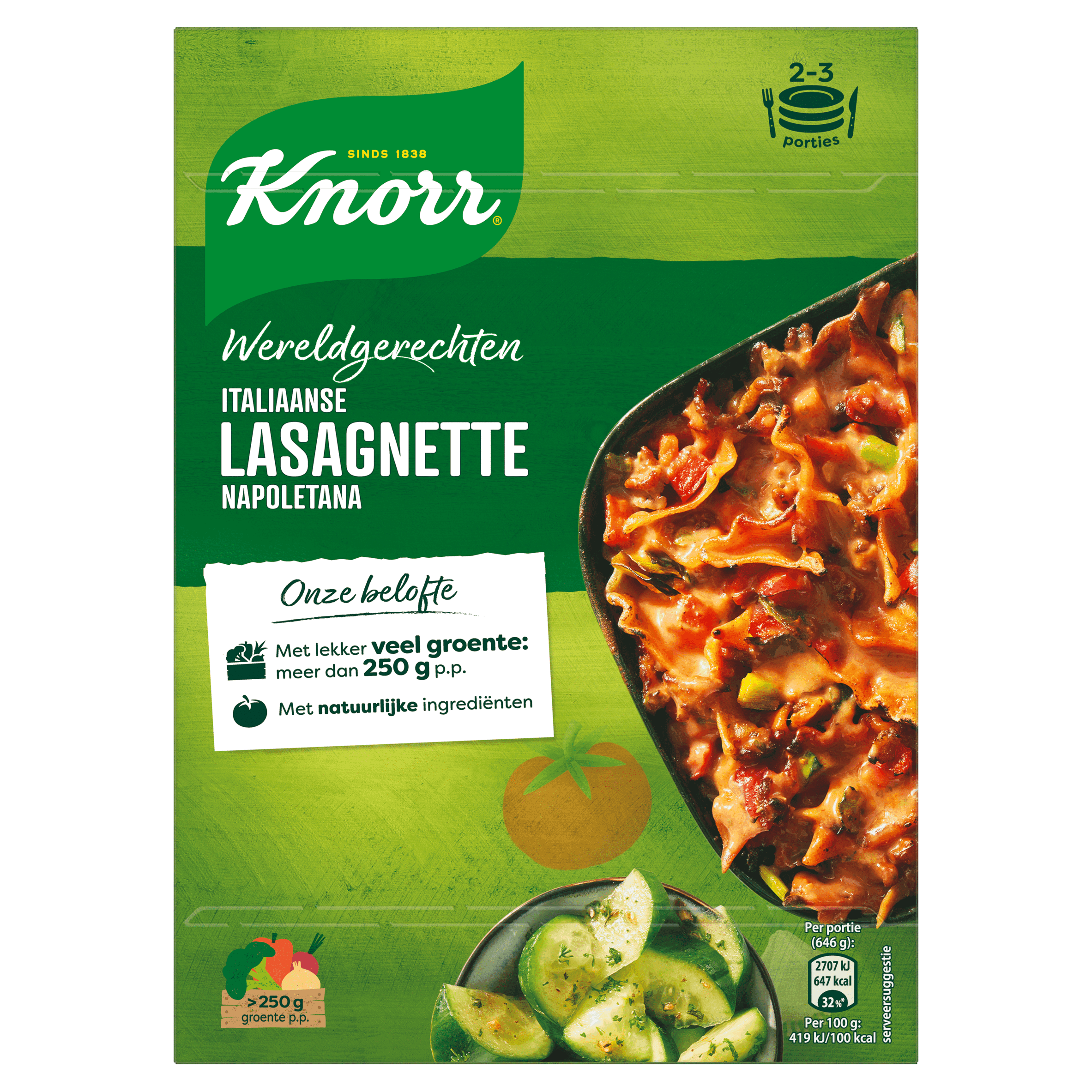 Knorr Wereldgerecht Lasagnette napoletana