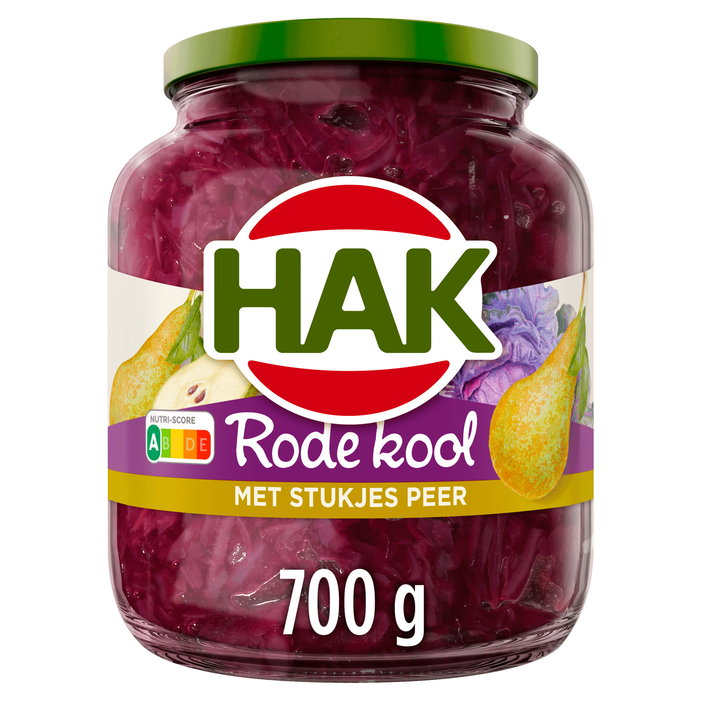 Hak Rode kool met stukjes peer