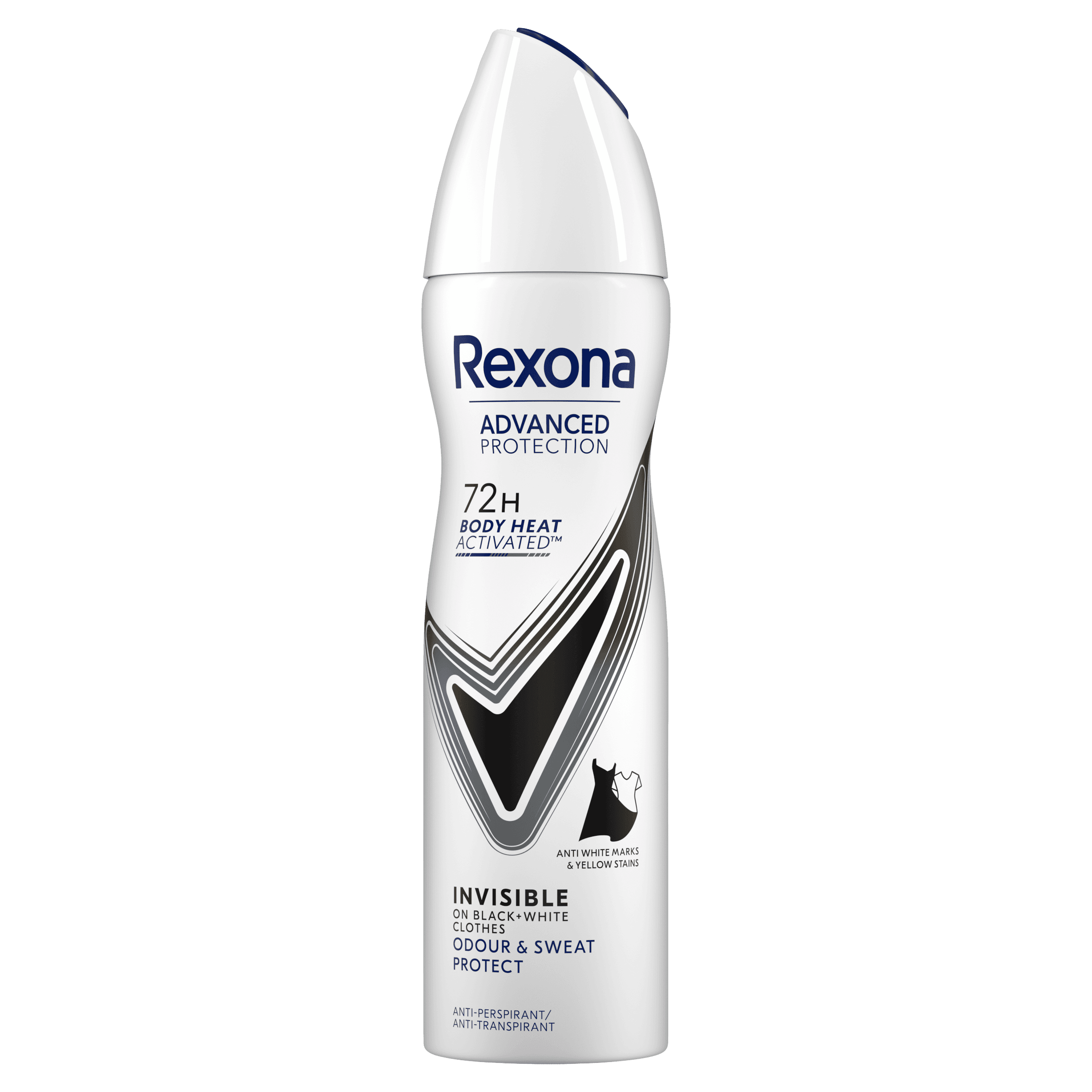 Rexona Women deodorant spray invisible B&W