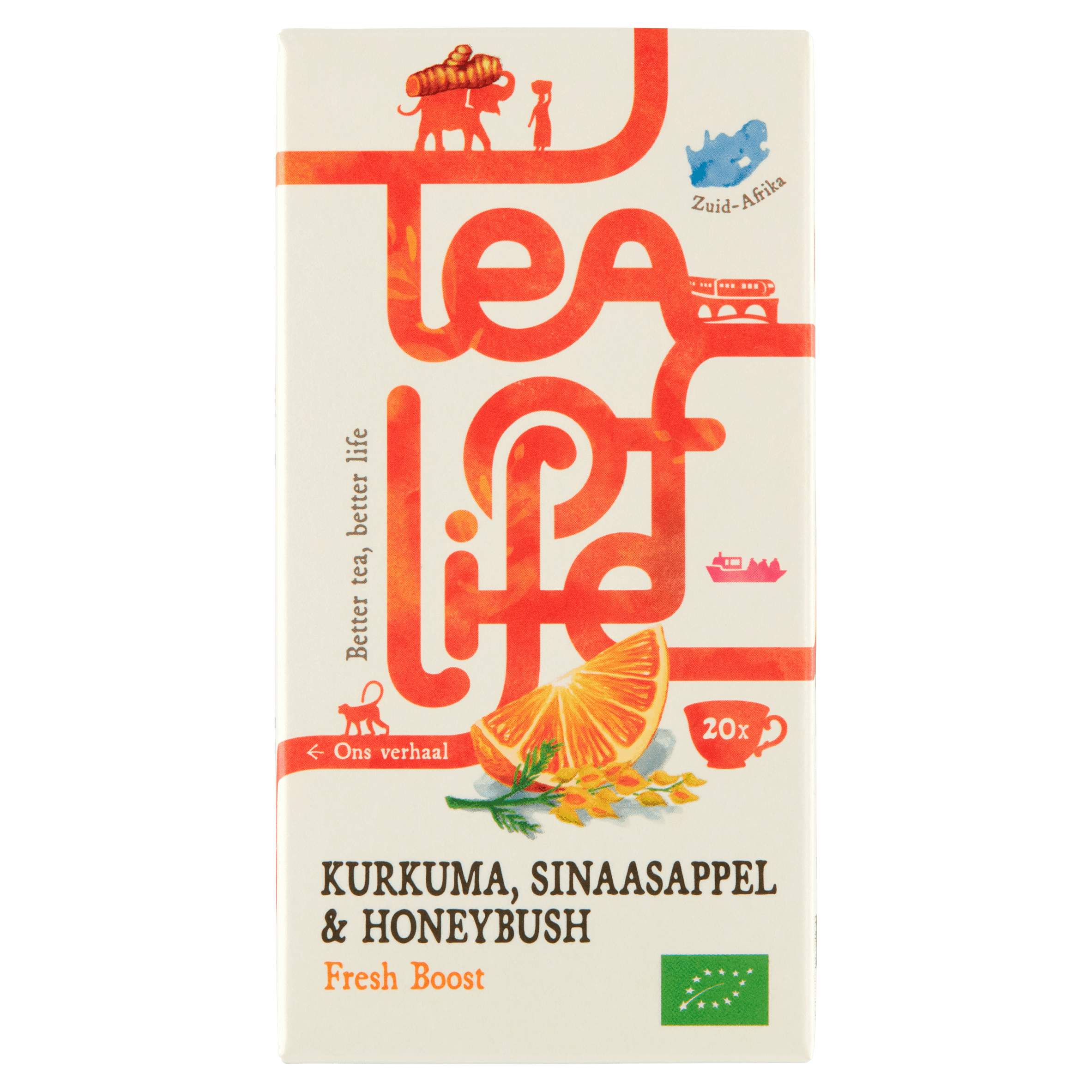 Tea of Life Fresh Boost kurkuma sinaasappel