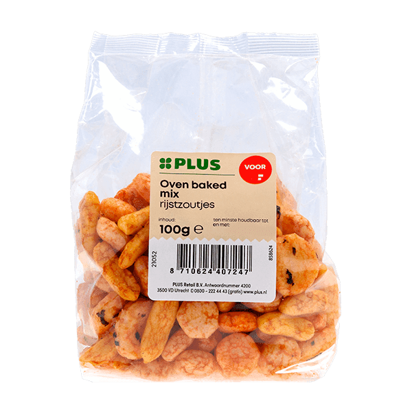 PLUS Oven baked rijstzoutjes