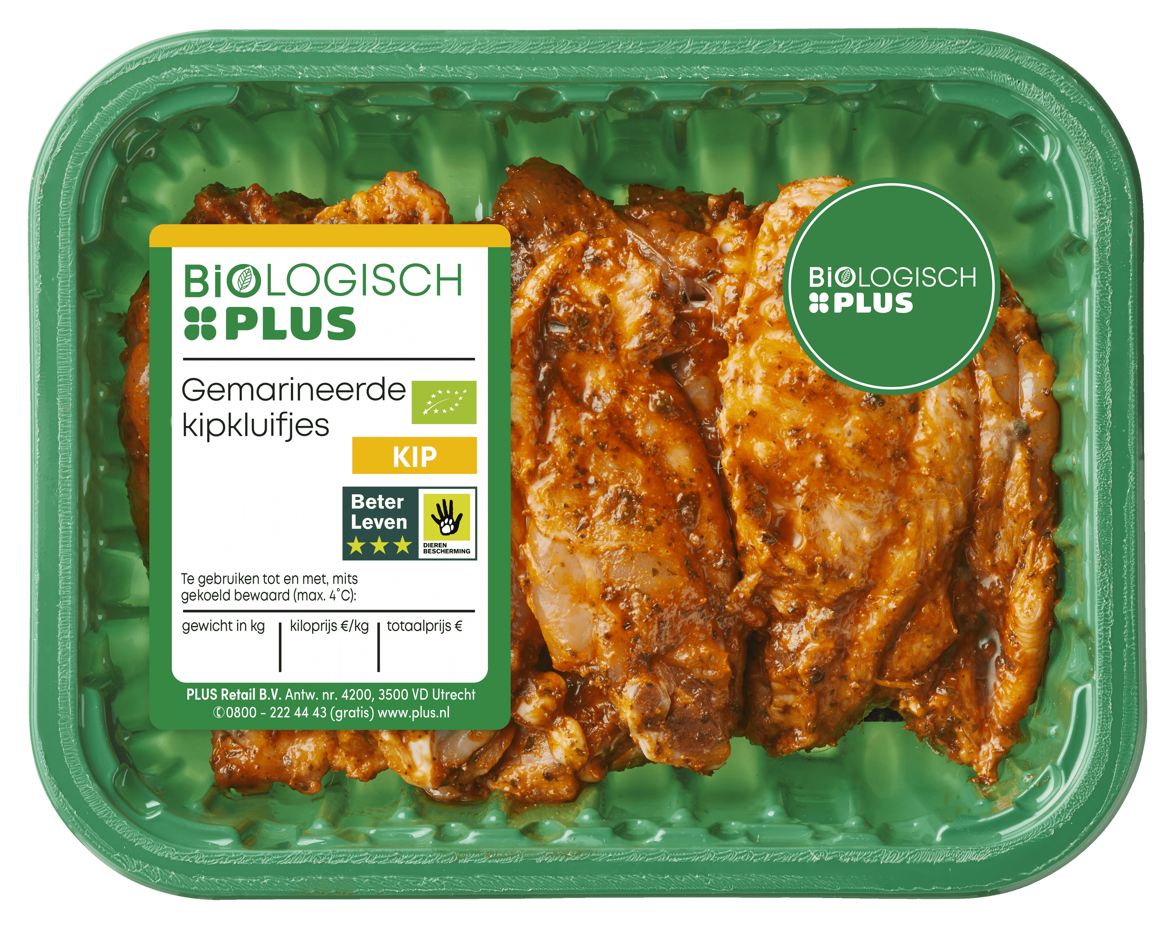 Biologisch PLUS Gemarineerde kipkluifjes