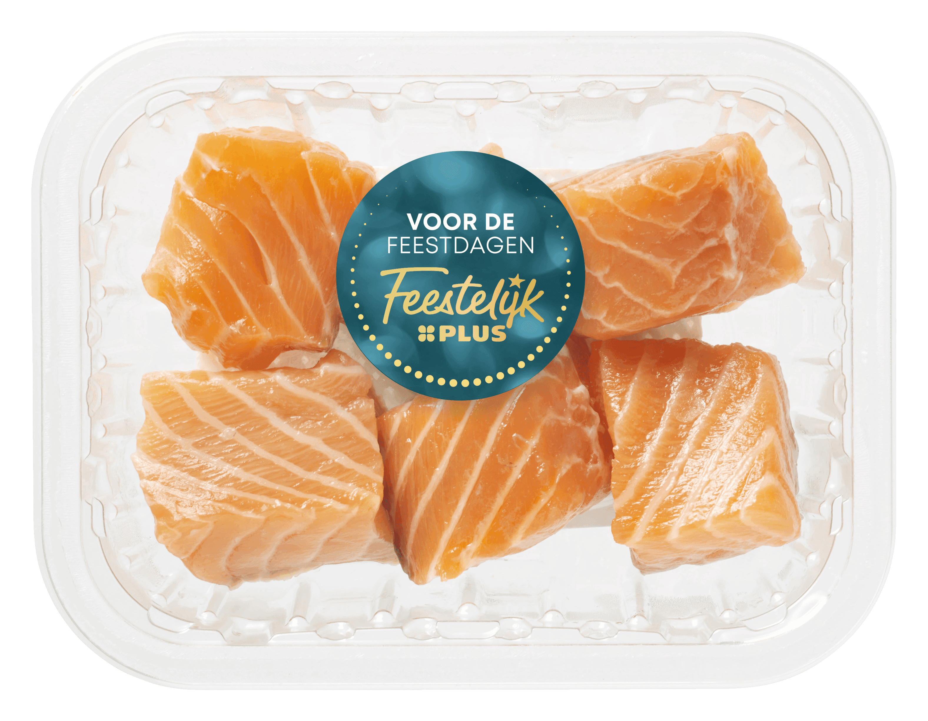 Feestelijk PLUS Gourmet mini zalmblokjes