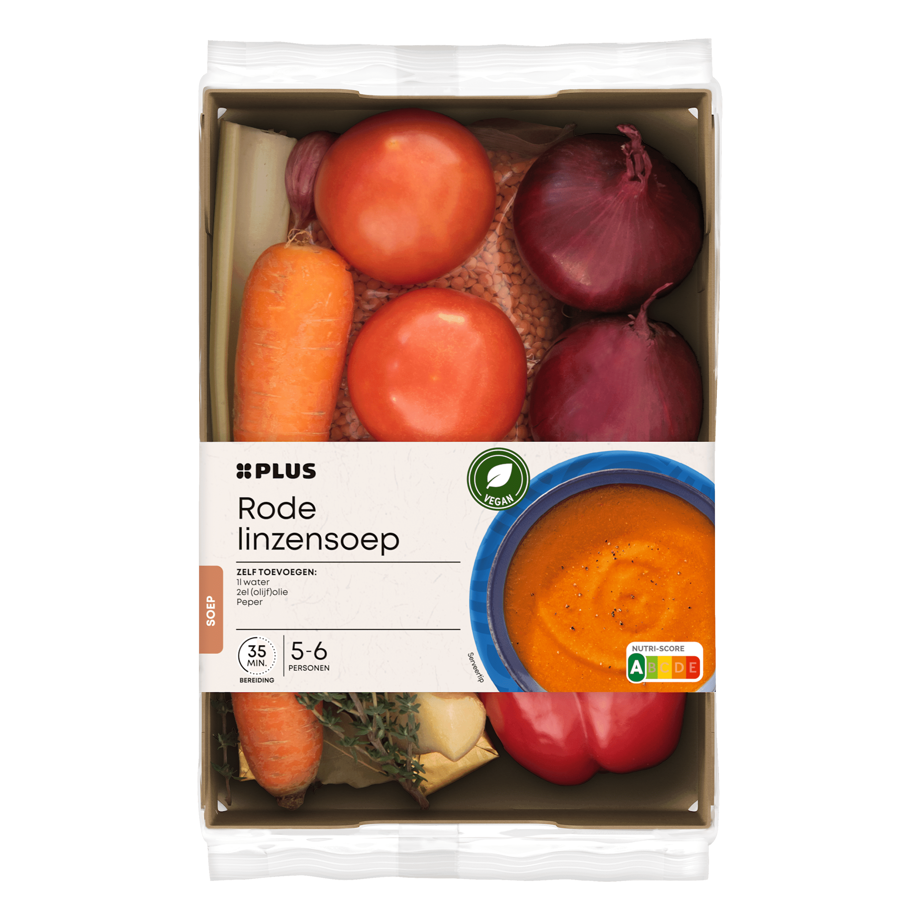 PLUS Verspakket rode linzensoep