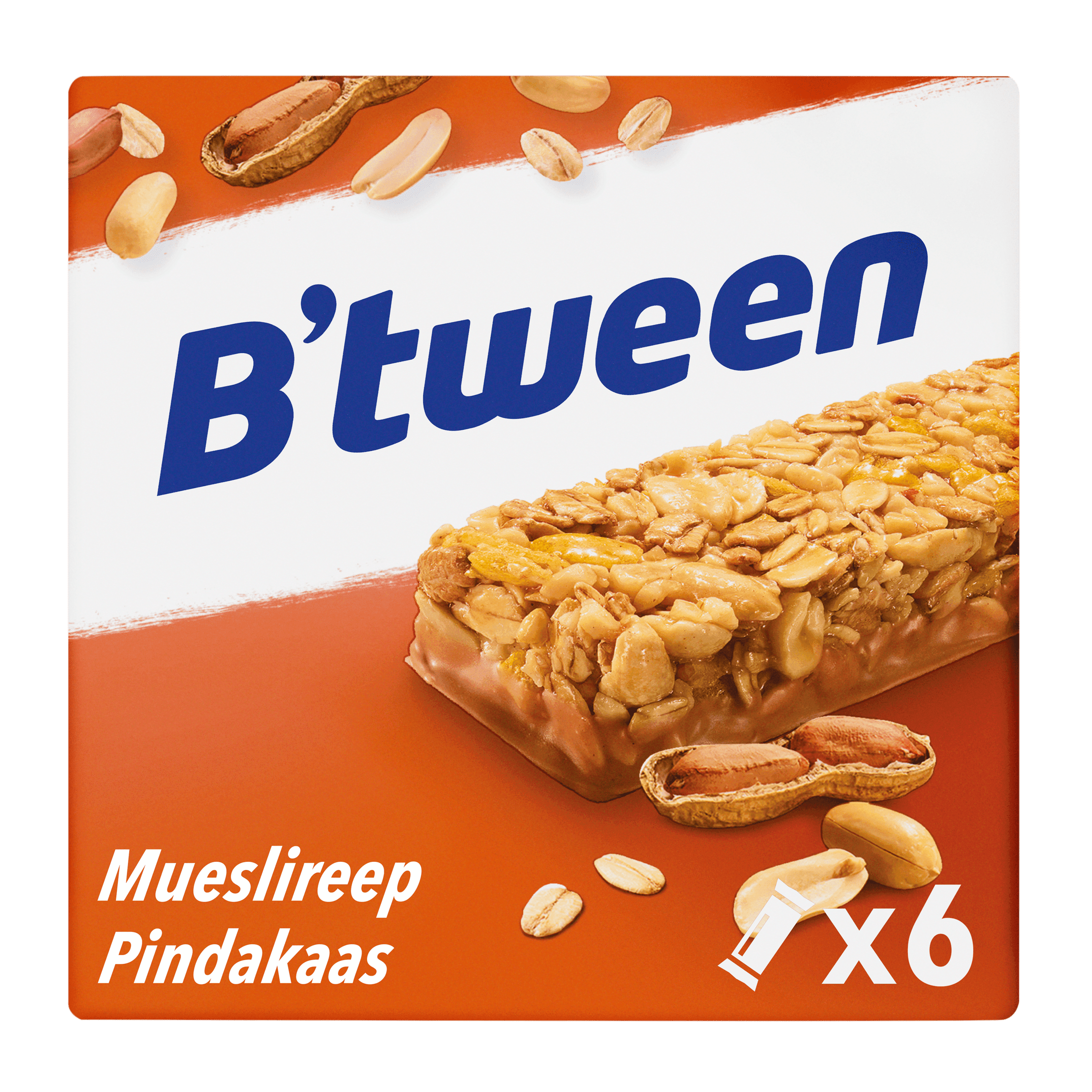 B'tween Mueslireep Pindakaas