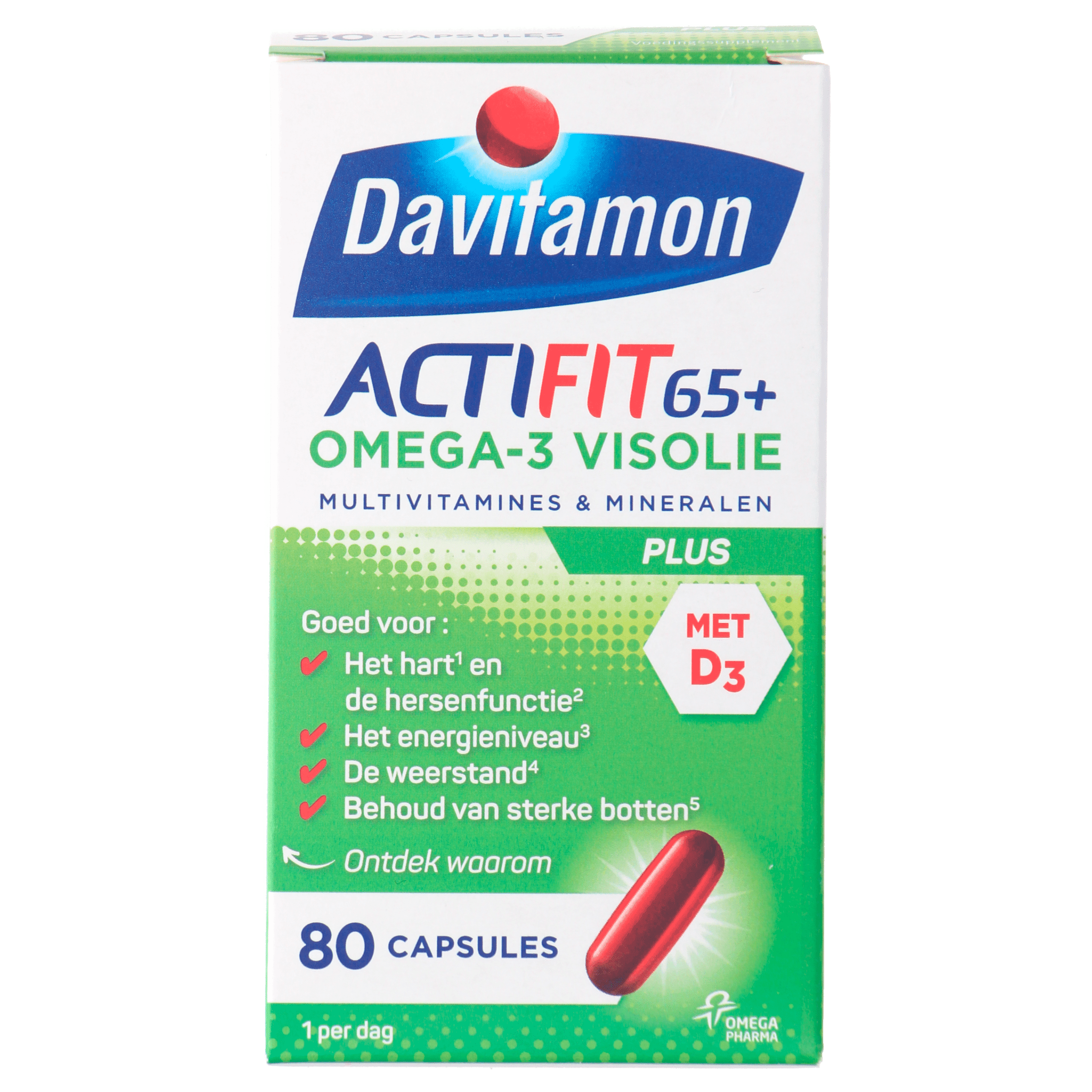 Davitamon Vitamine Actifit 65+ omega3