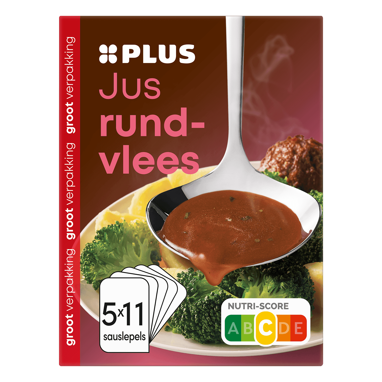 PLUS Jus rundvlees 5-pack