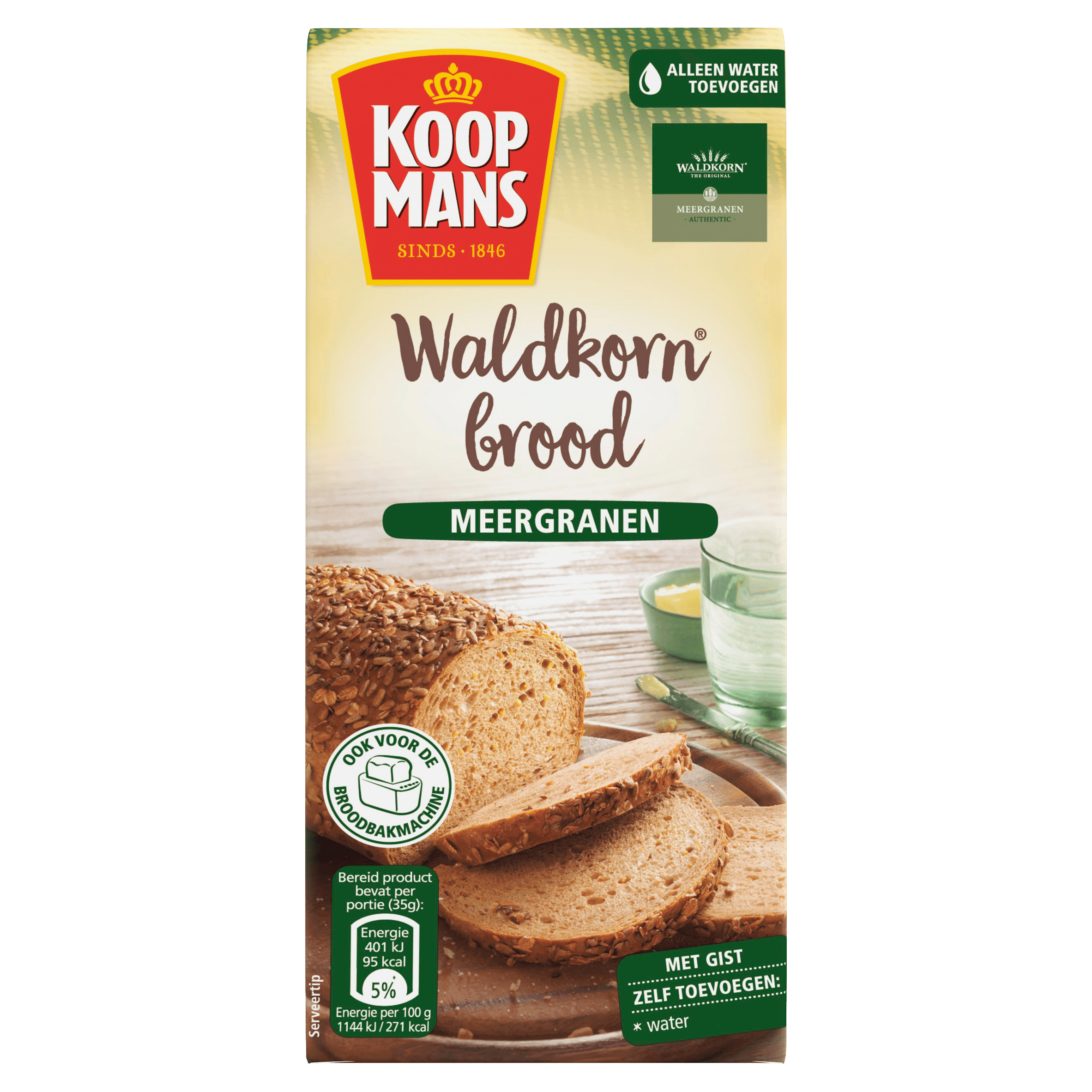 Koopmans Broodmix waldkorn meergranen brood