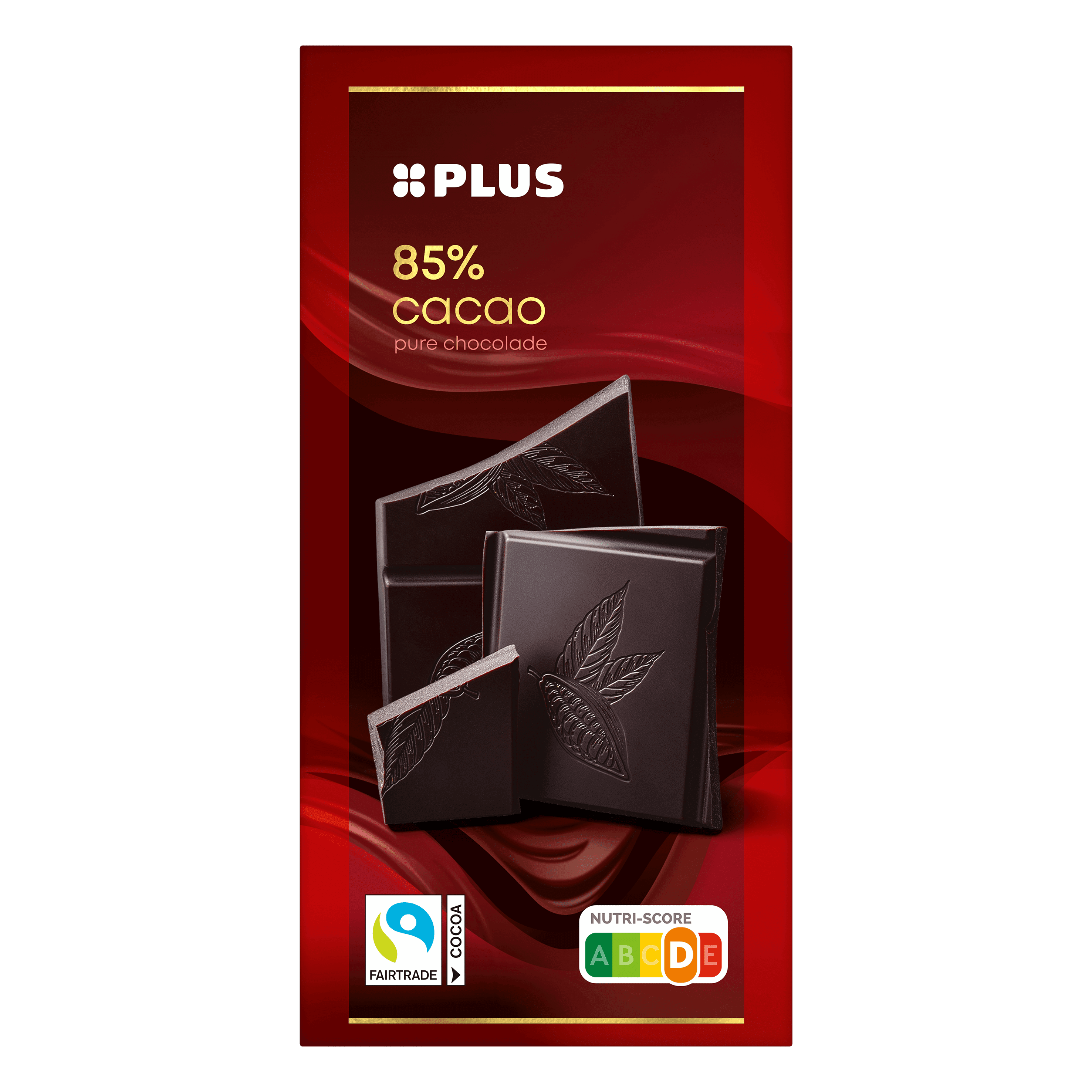 PLUS Chocoladereep 85% puur Fairtrade