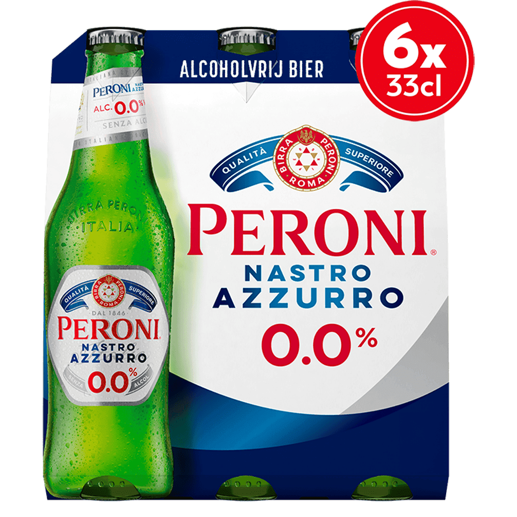 Peroni Nastro Azzuro bier fles 0.0