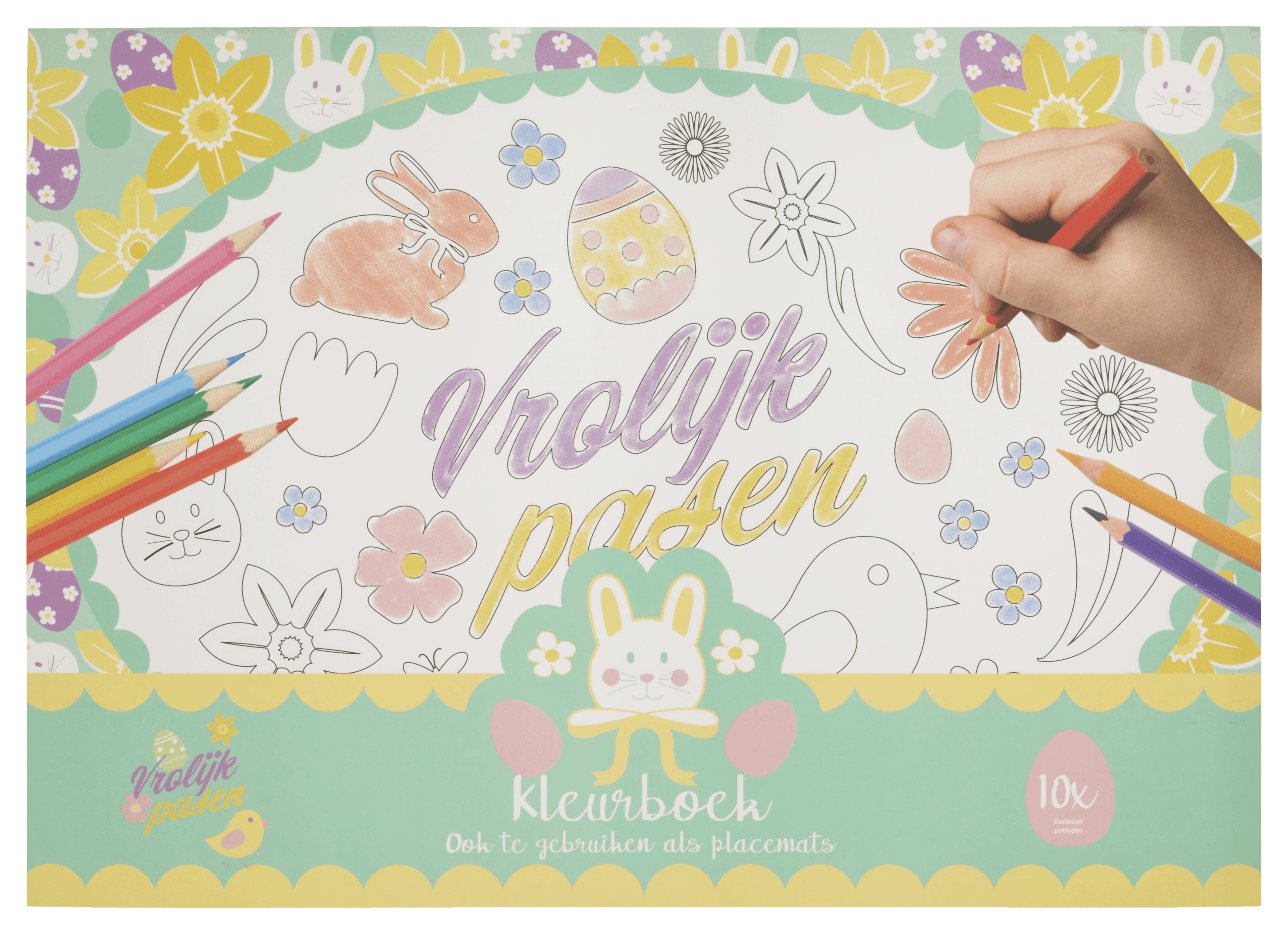 Avec Pasen inkleur placemats