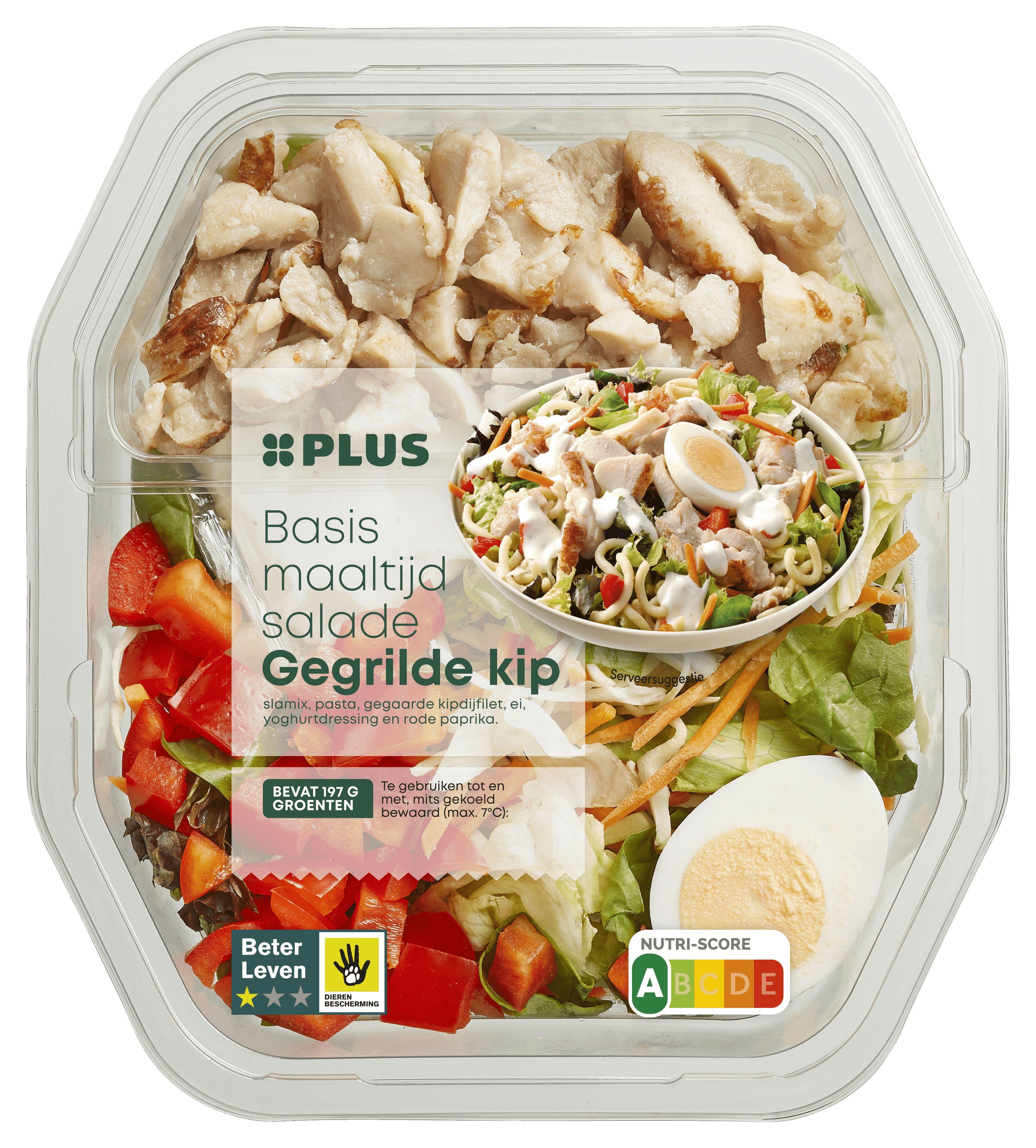 PLUS Basismaaltijdsalade Gegrilde Kip