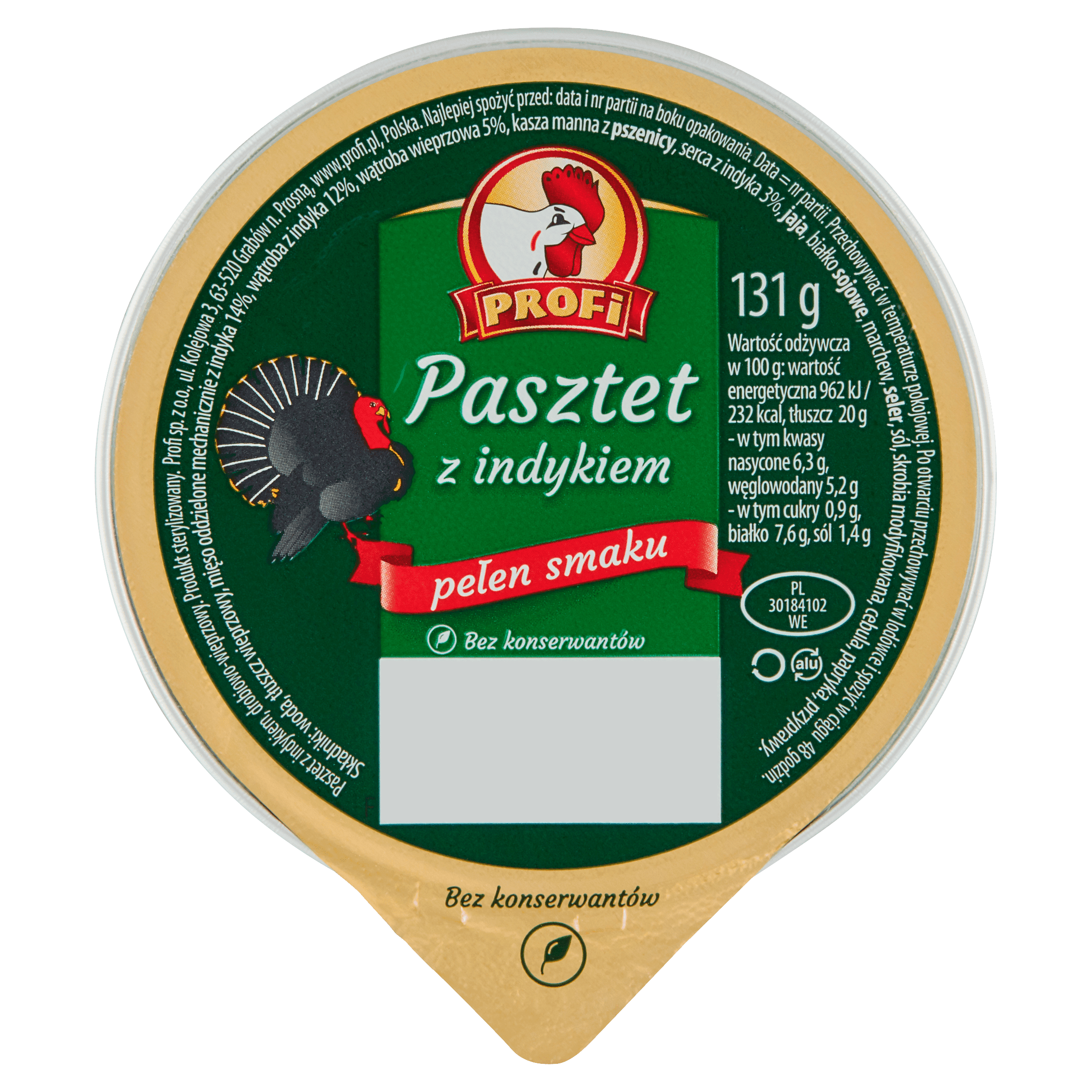 Profi Pasztet Indyka / Kalkoenpate