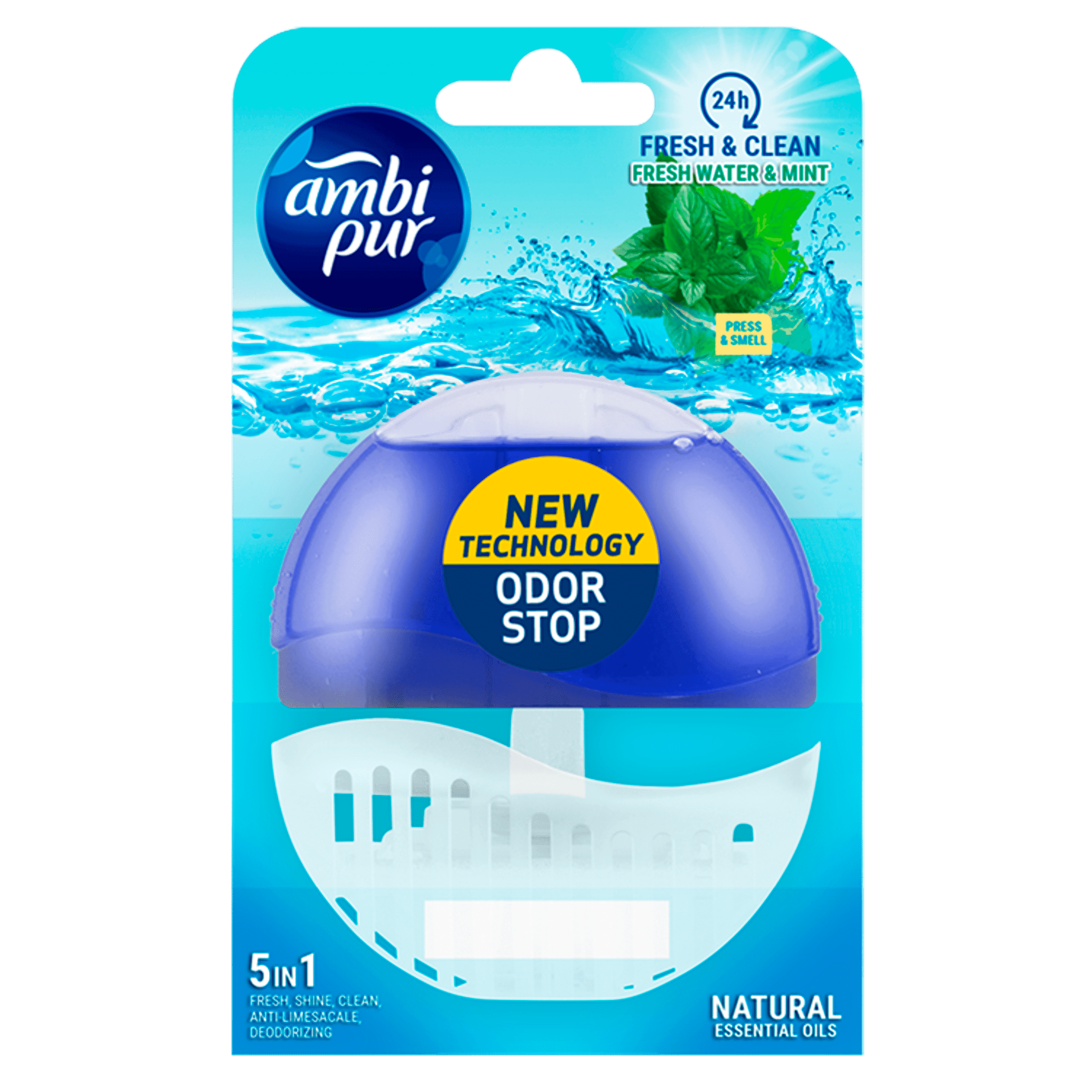 Ambipur Toiletblok vloeibaar water & mint