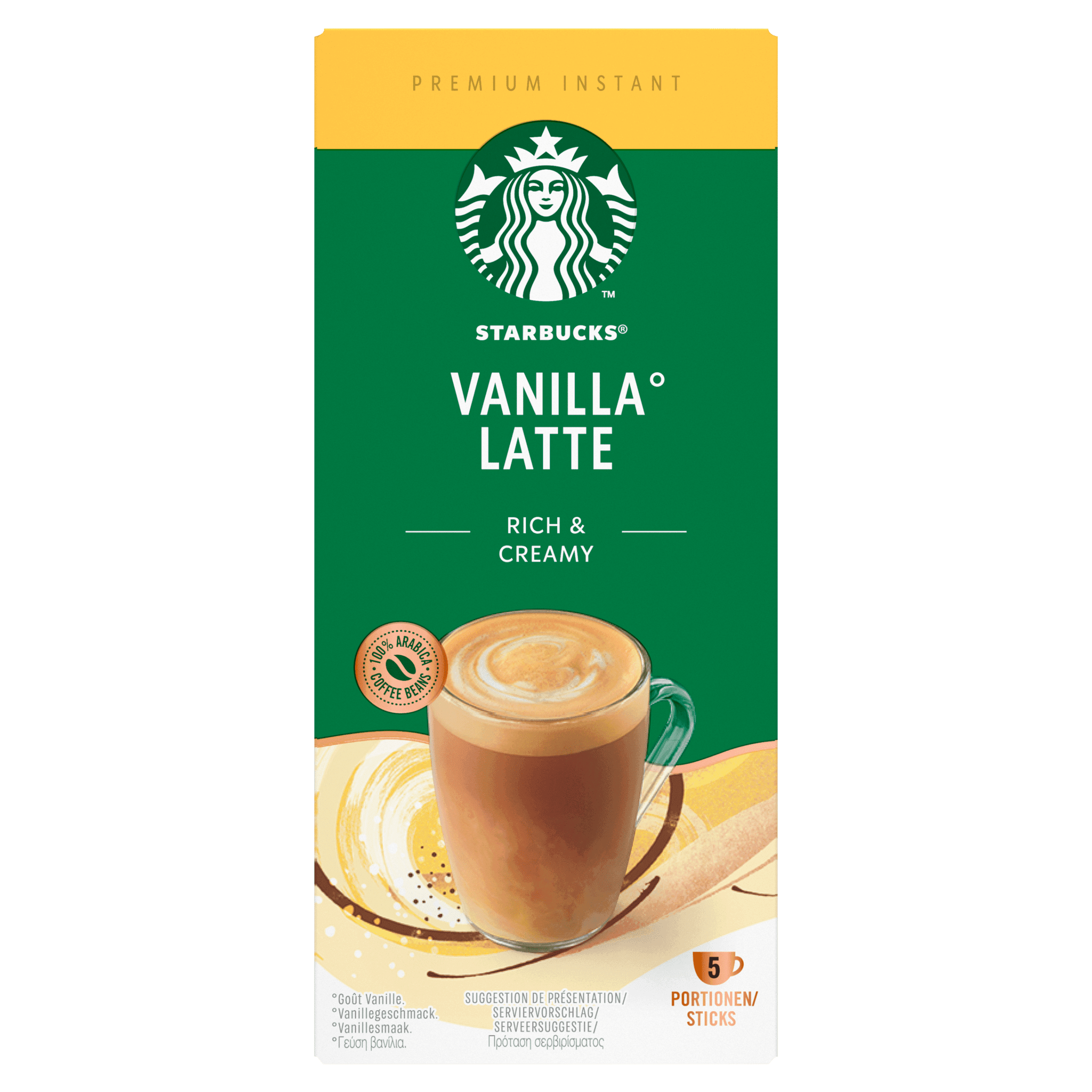 Starbucks Vanilla latte oploskoffie sticks