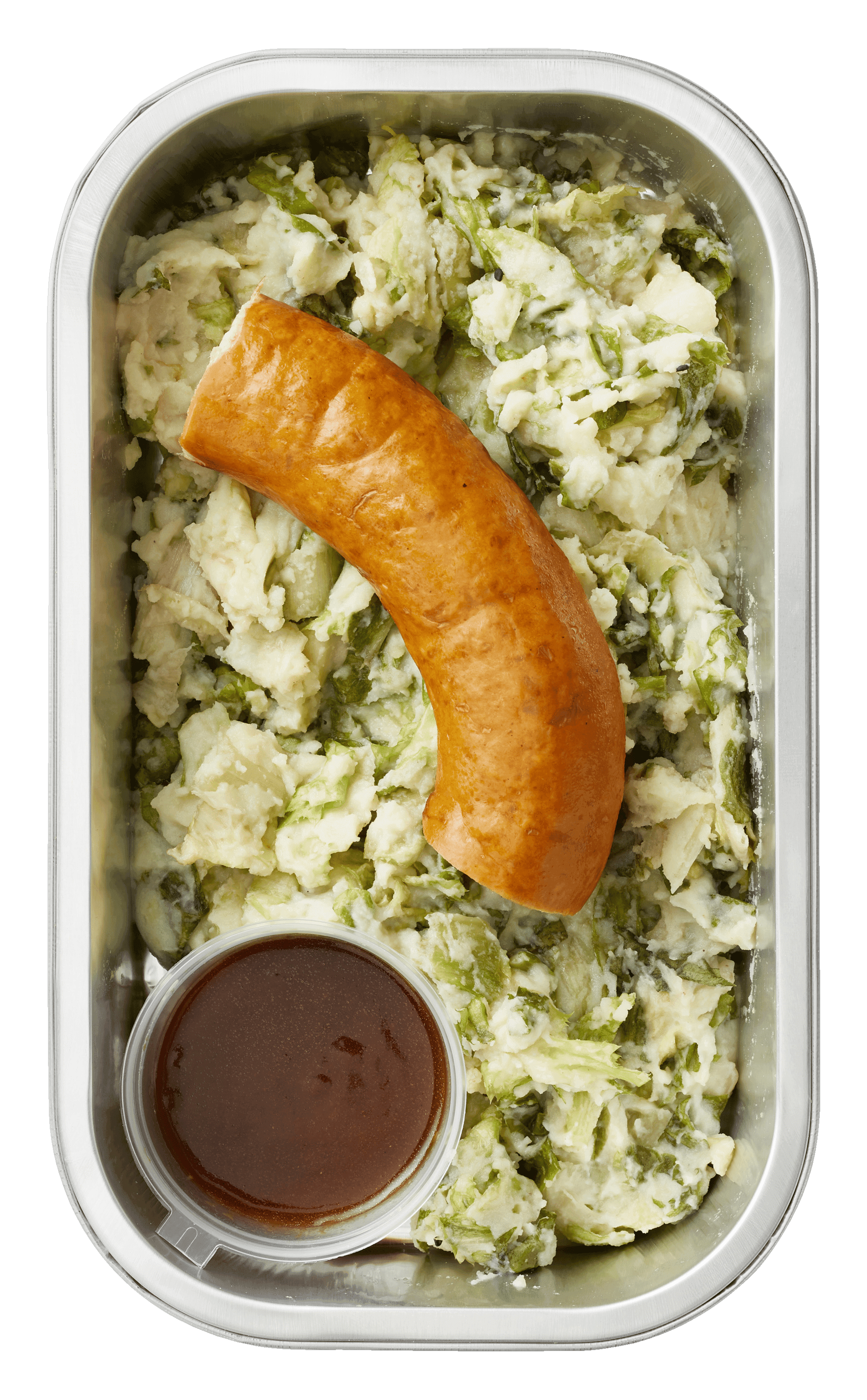 Uit de keuken van PLUS Andijvie stamppot met rookworst