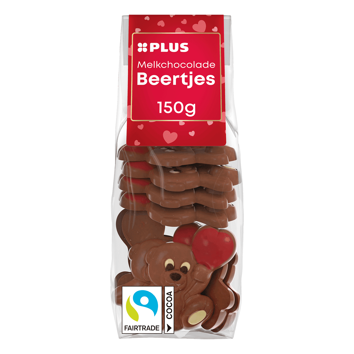 Feestelijk PLUS Melkchocolade beertje