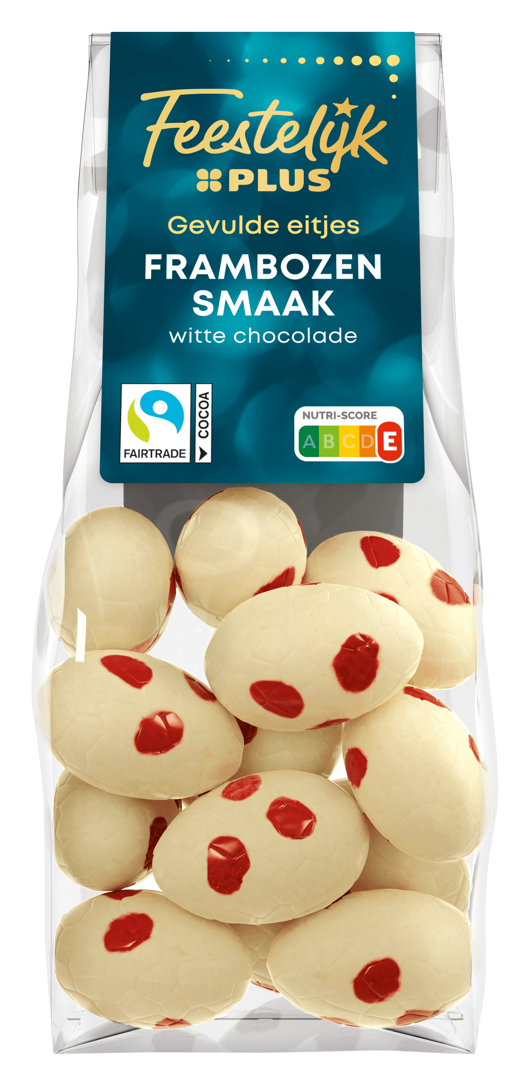 Feestelijk PLUS Paaseitjes wit framboos